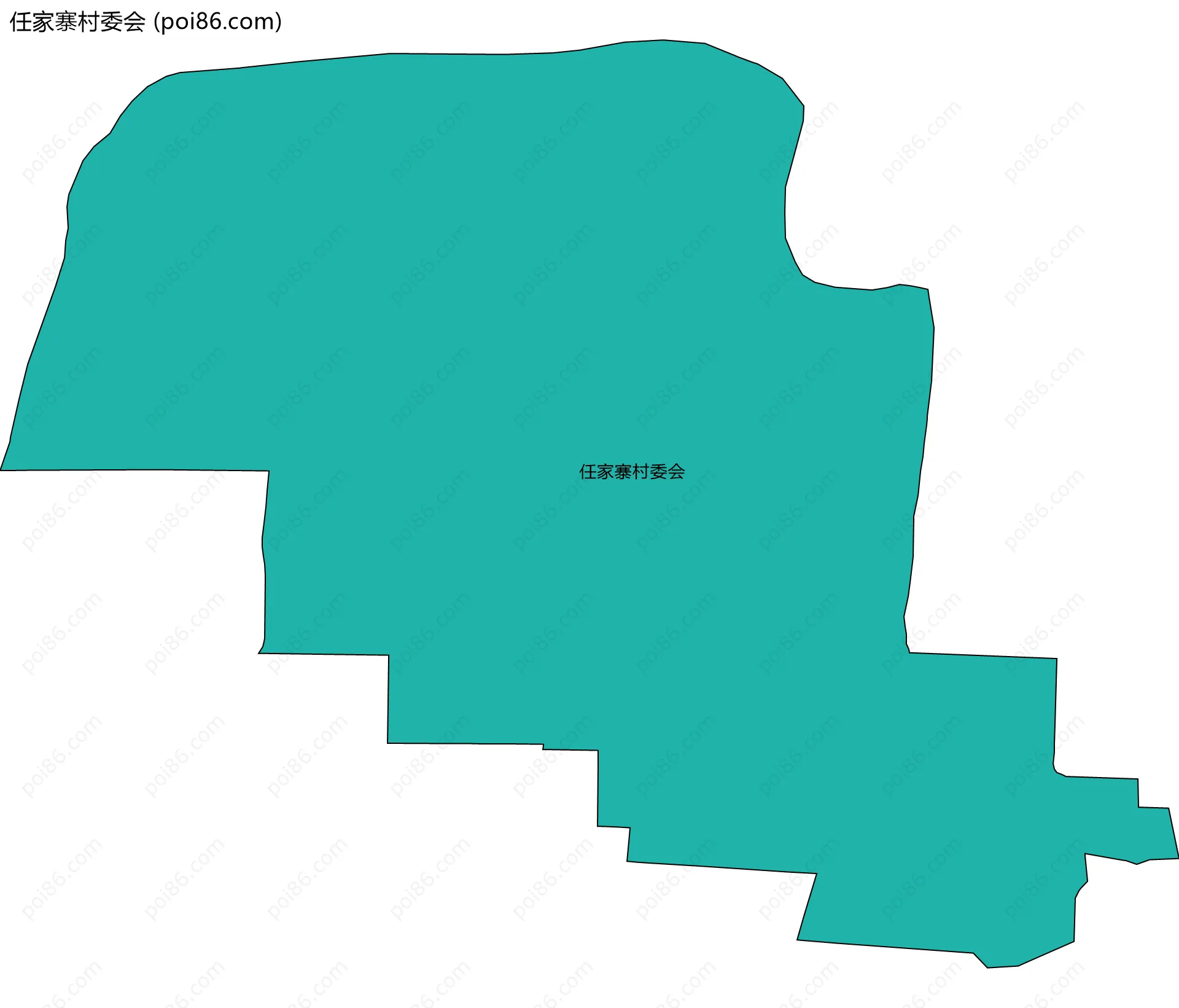 任家寨村委会边界地图