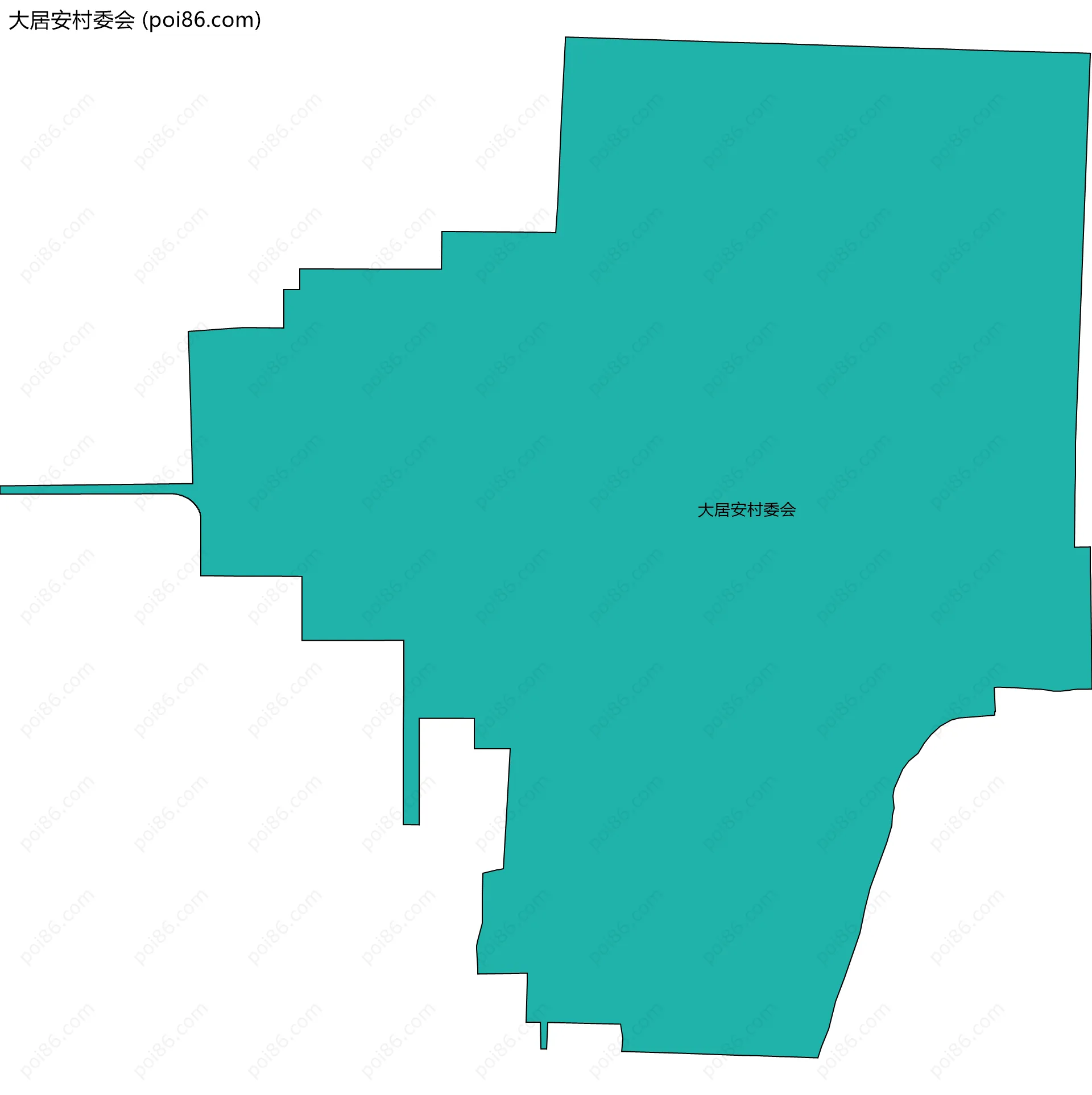 大居安村委会边界地图