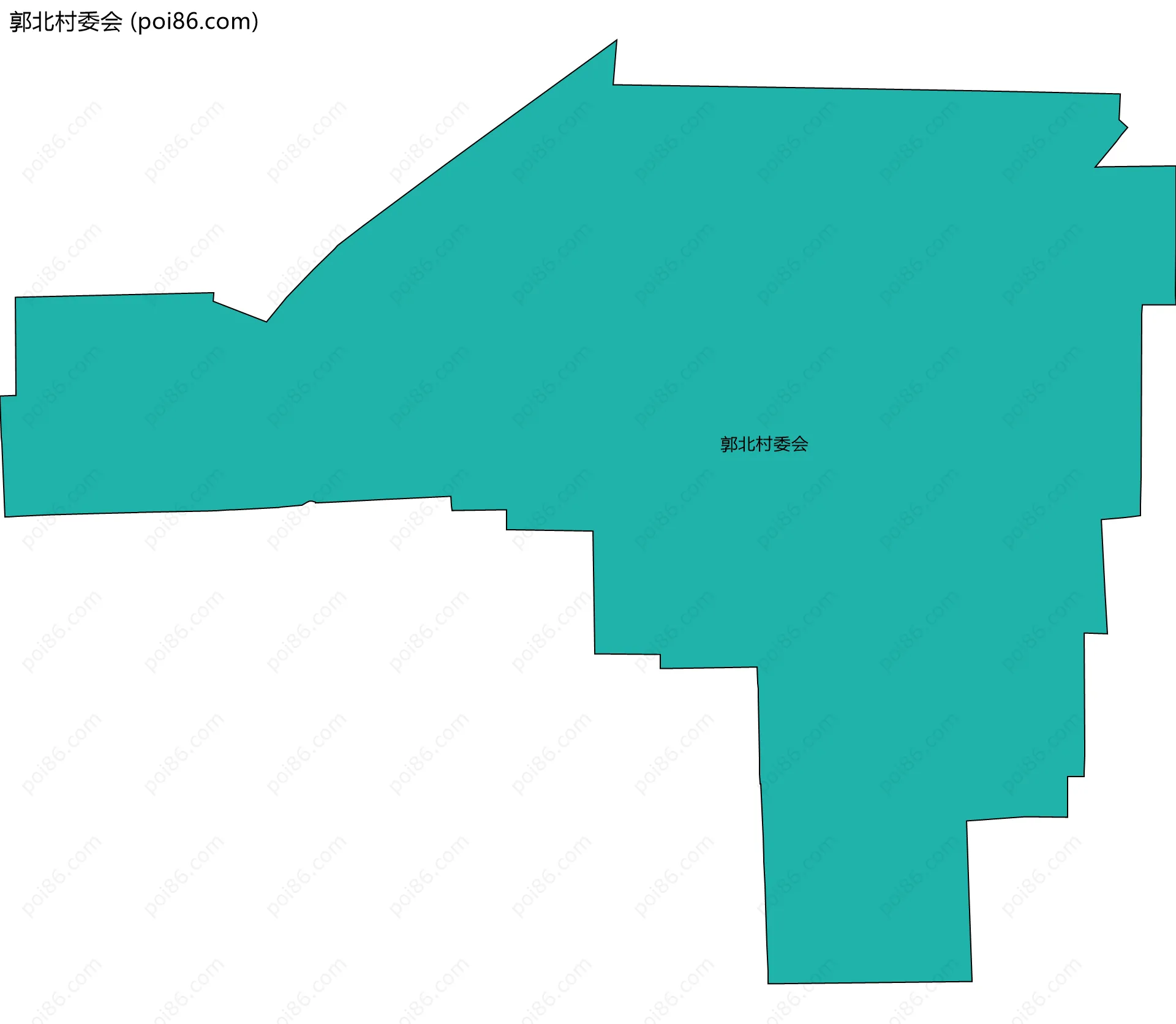 郭北村委会边界地图