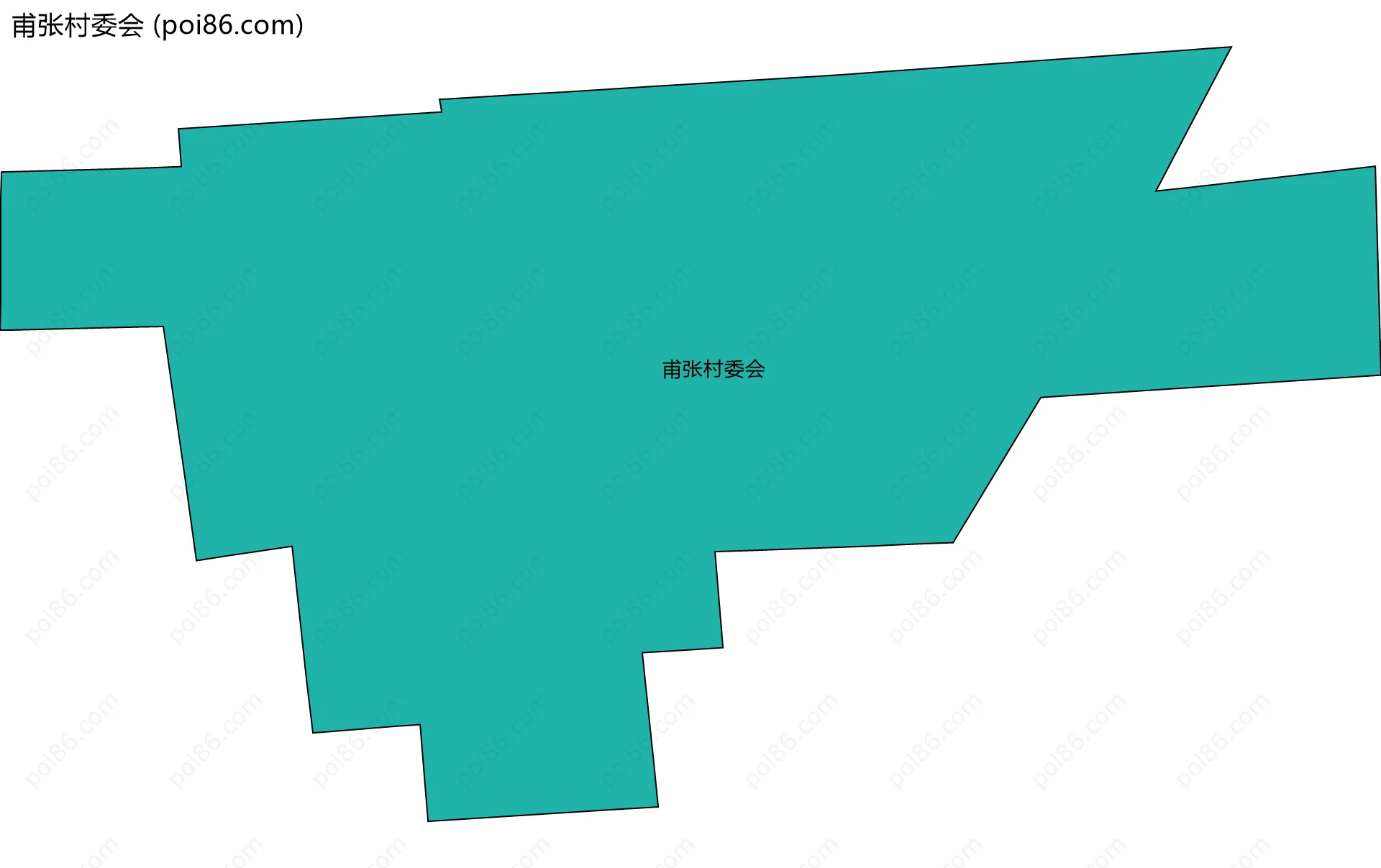 甫张村委会边界地图