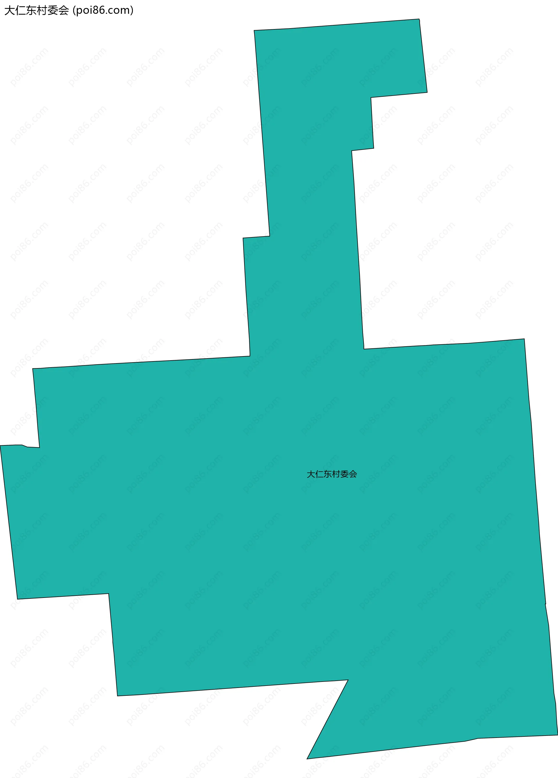 大仁东村委会边界地图