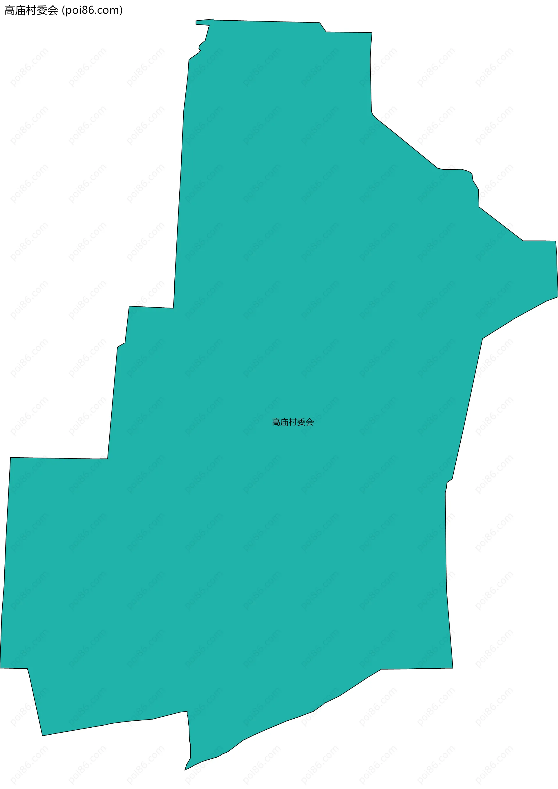 高庙村委会边界地图