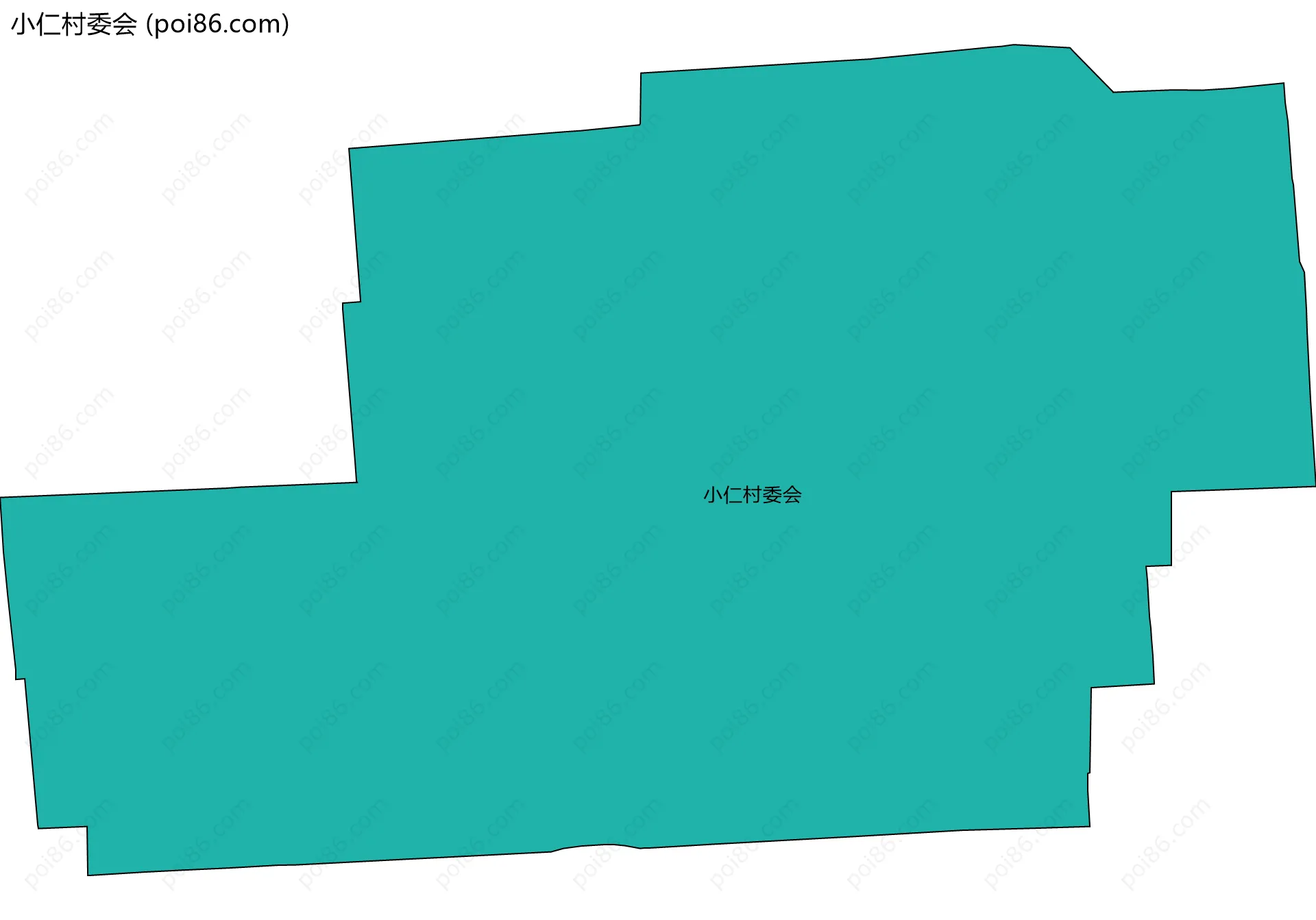 小仁村委会边界地图