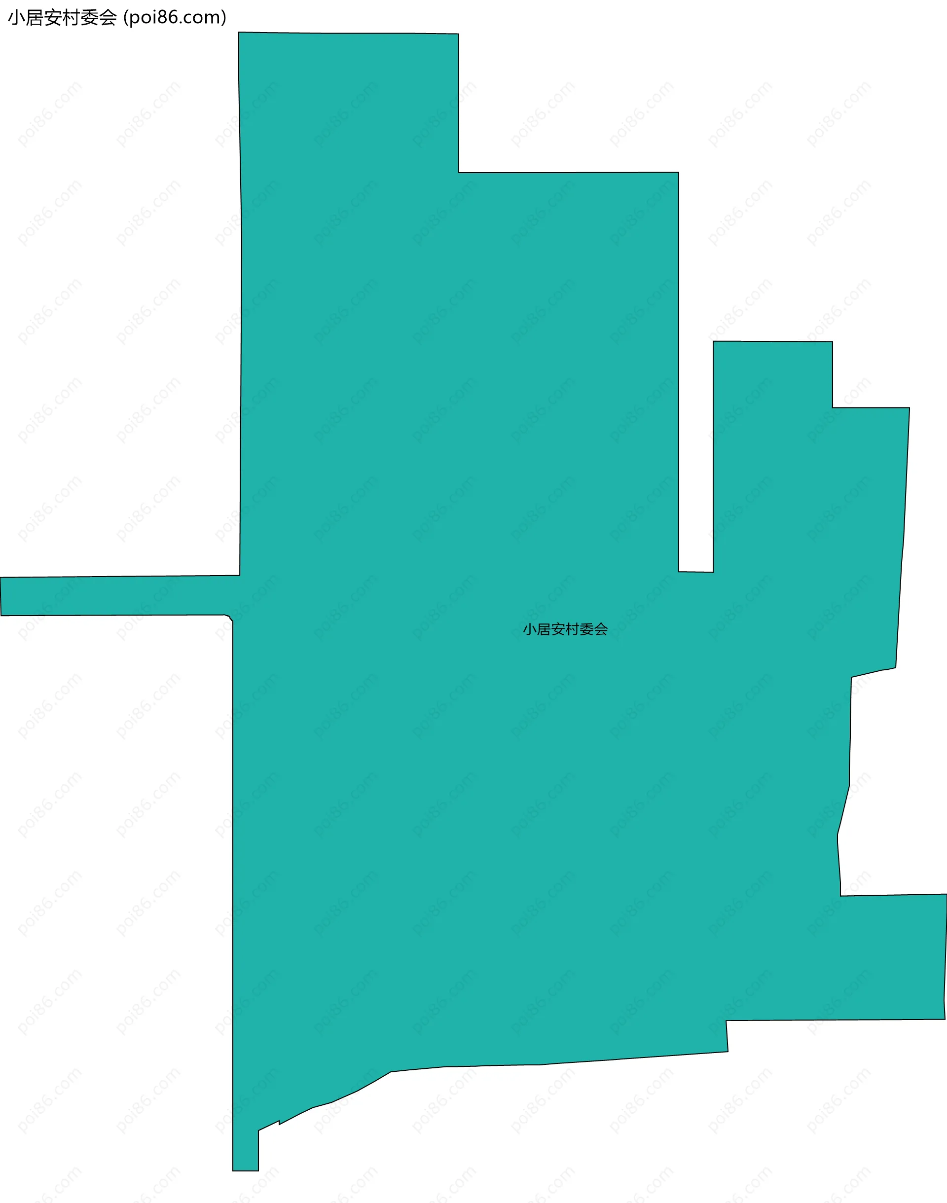 小居安村委会边界地图