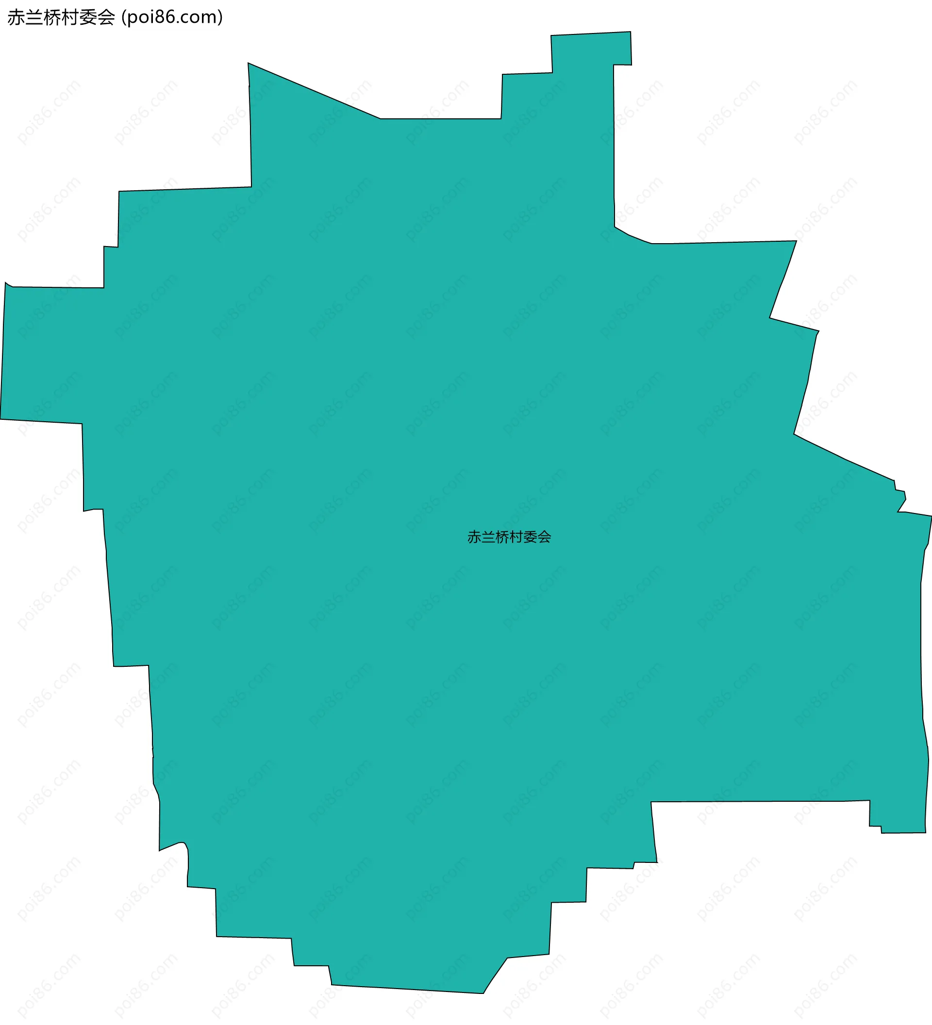 赤兰桥村委会边界地图