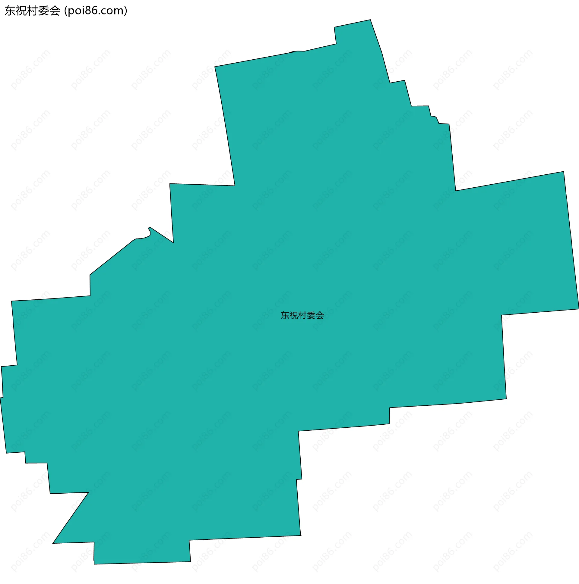 东祝村委会边界地图