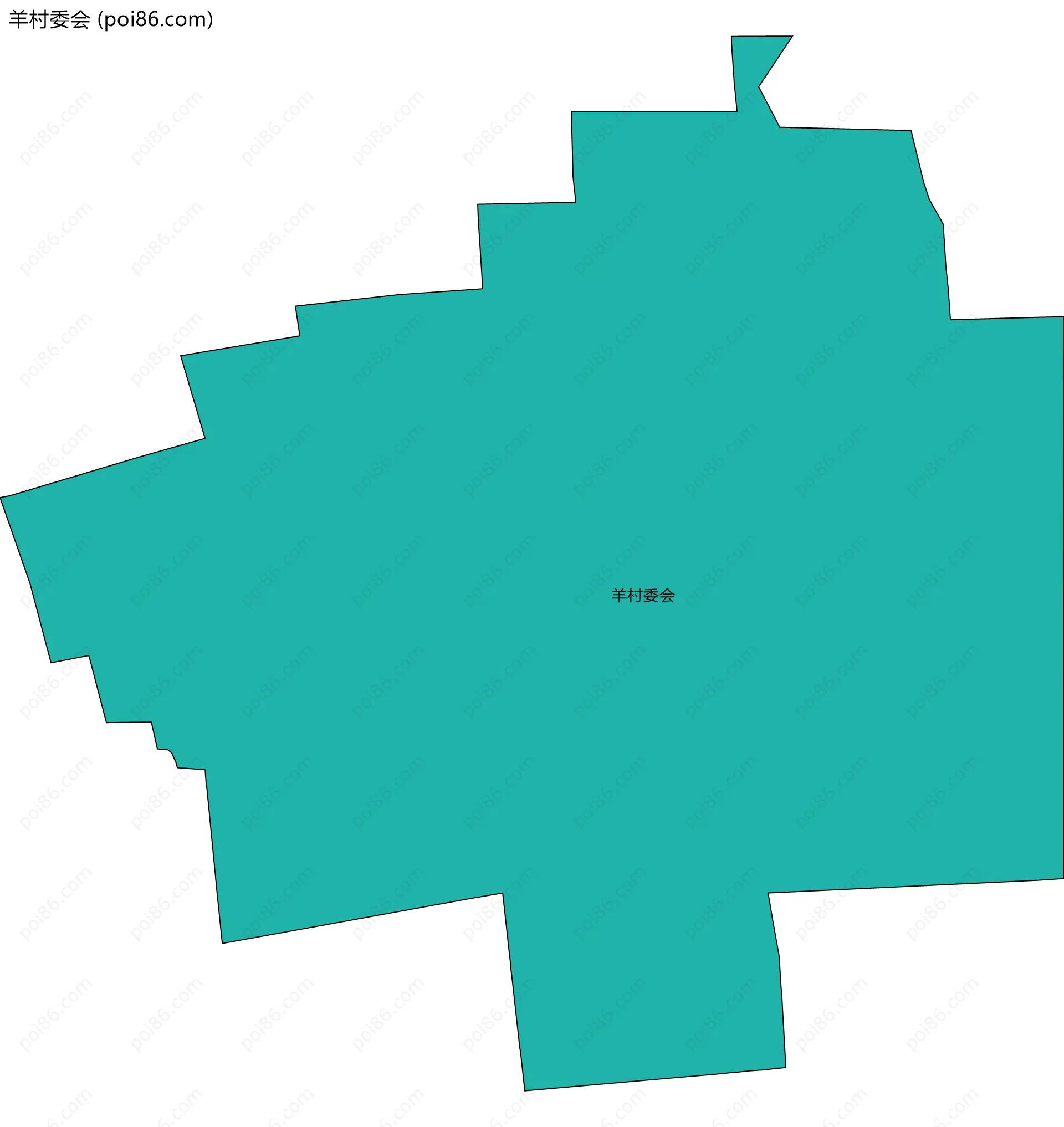 羊村委会边界地图