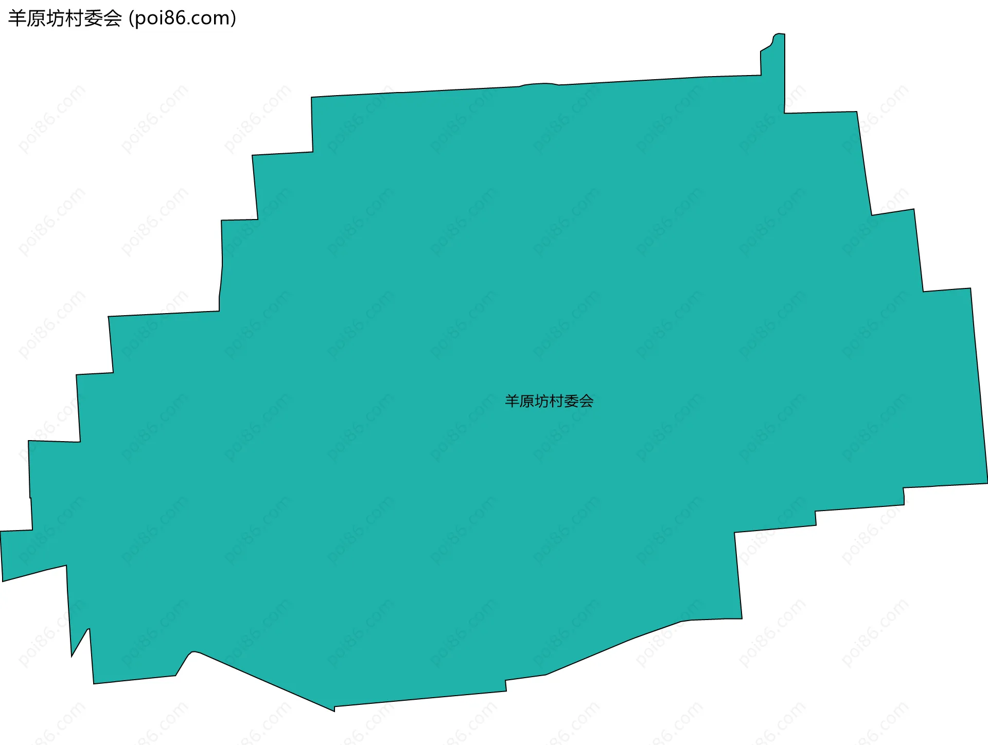 羊原坊村委会边界地图
