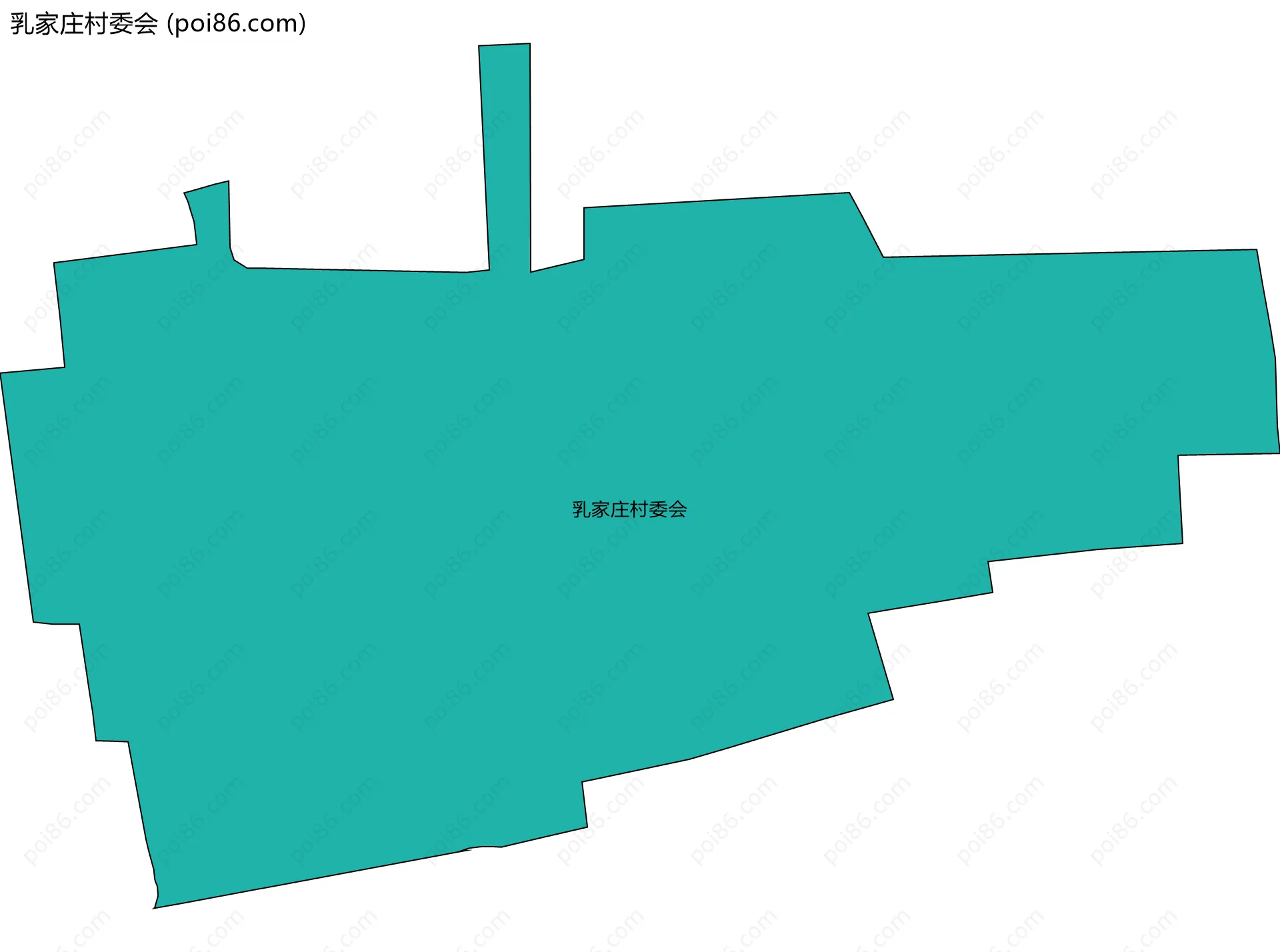 乳家庄村委会边界地图