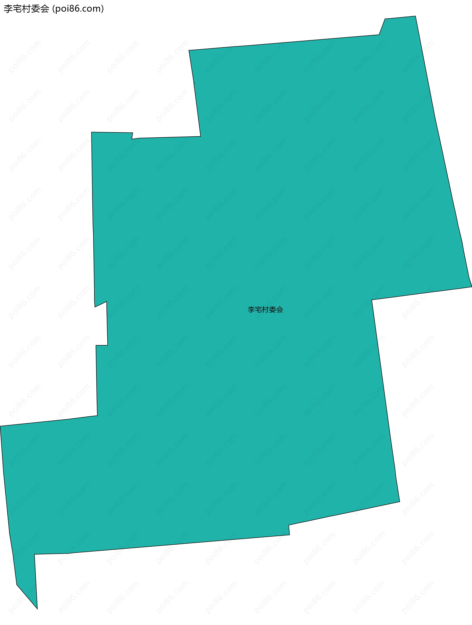 李宅村委会边界地图