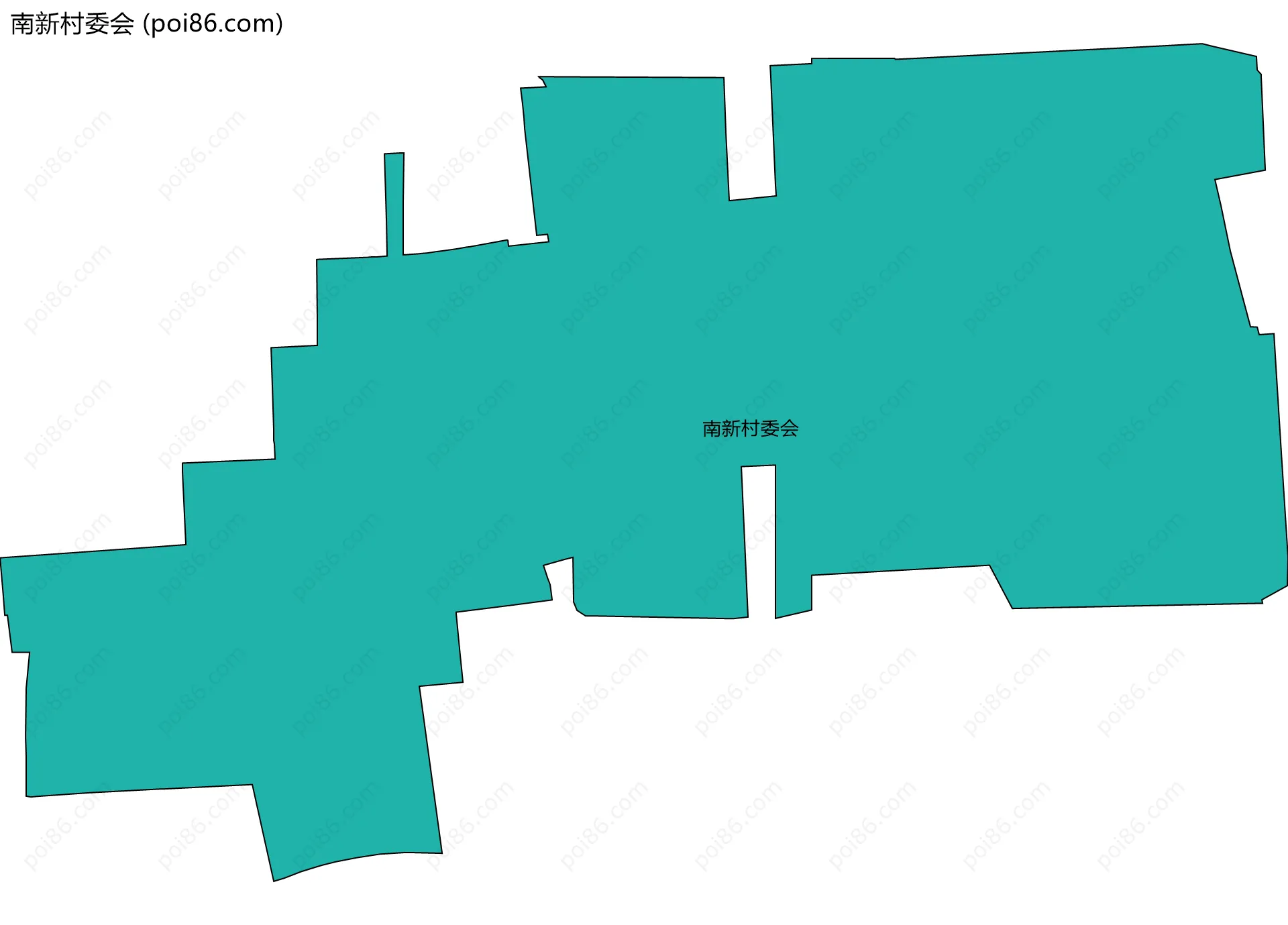 南新村委会边界地图