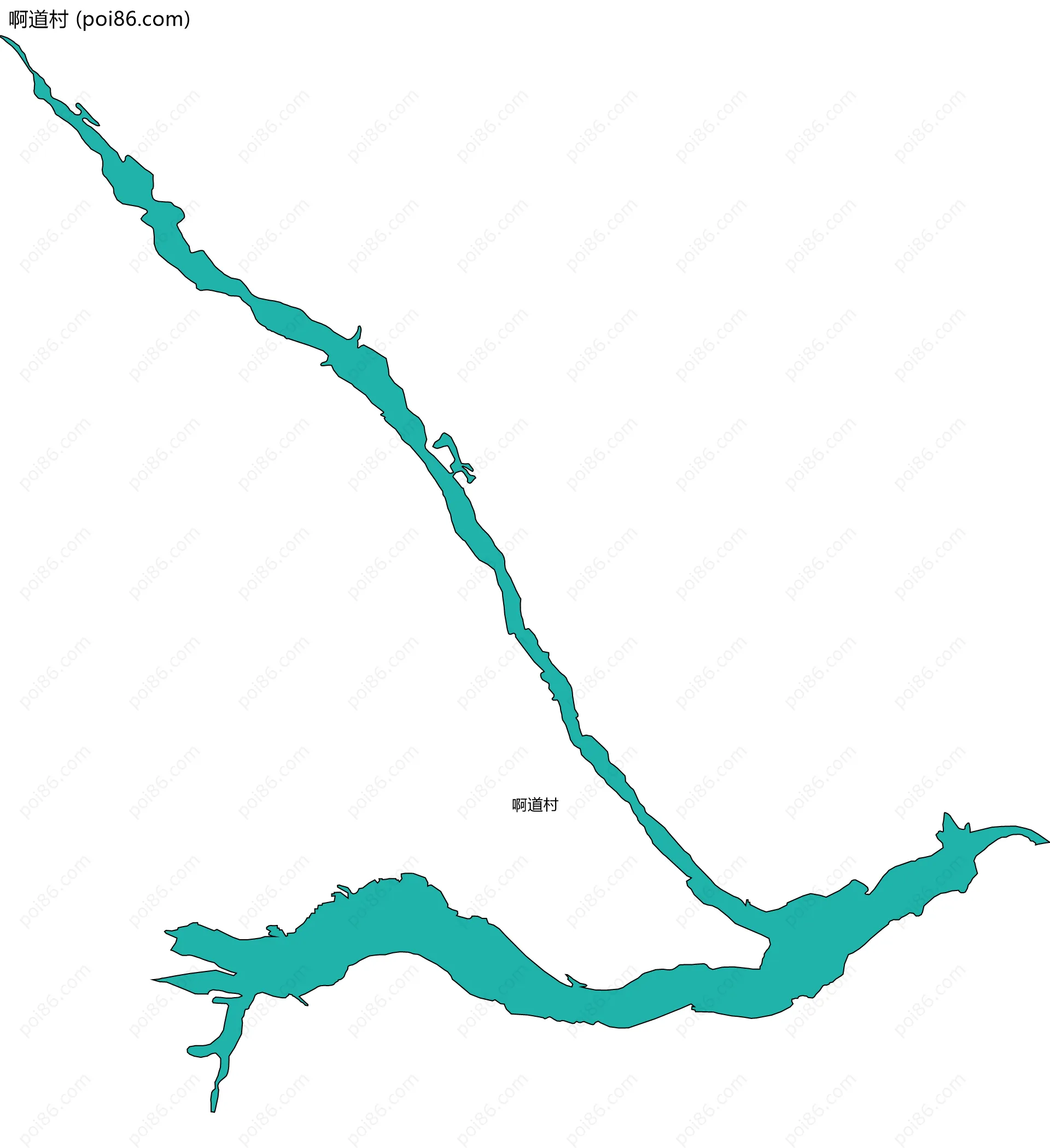 啊道村边界地图