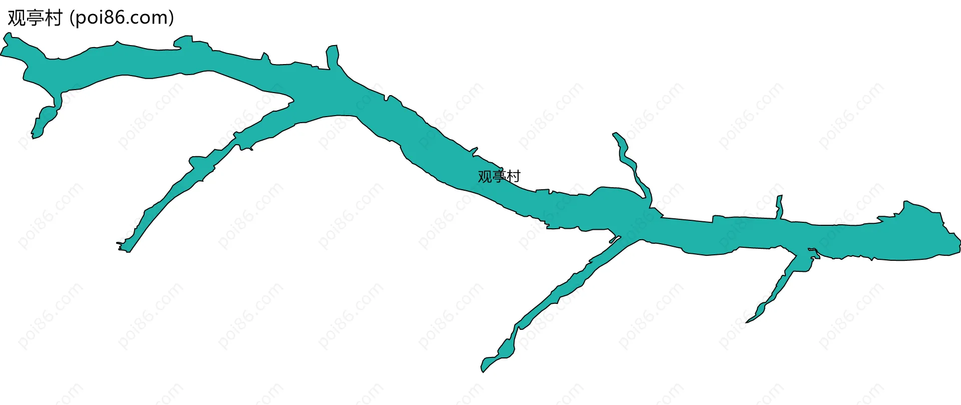 观亭村边界地图