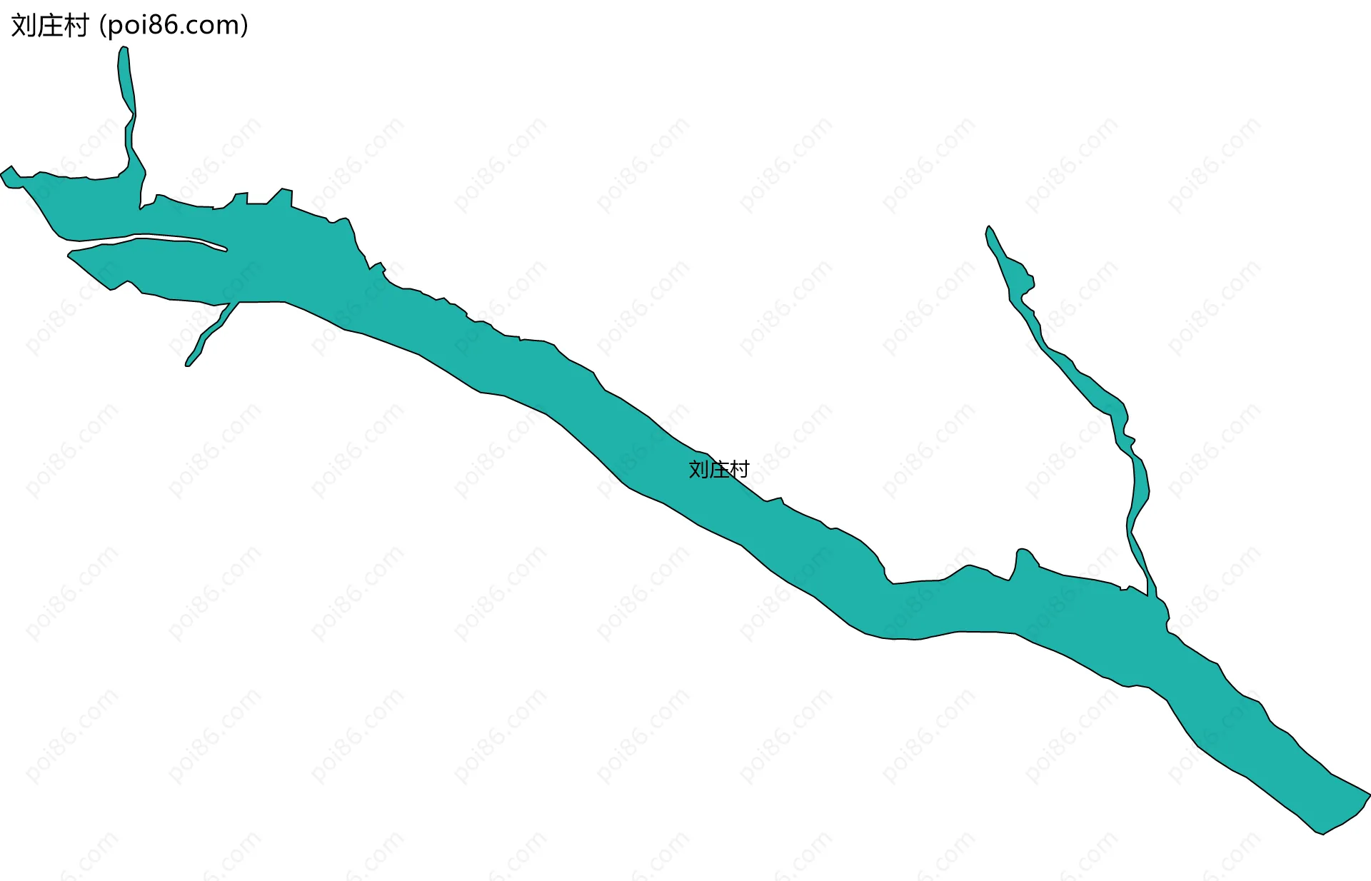 刘庄村边界地图