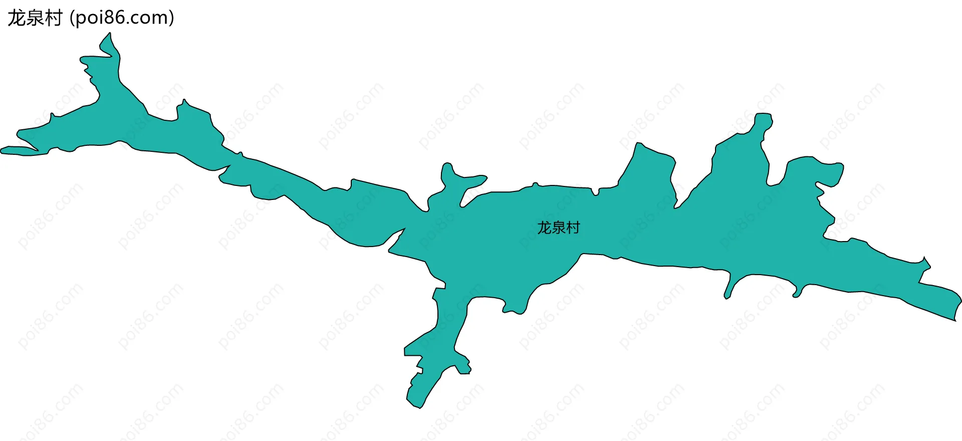 龙泉村边界地图