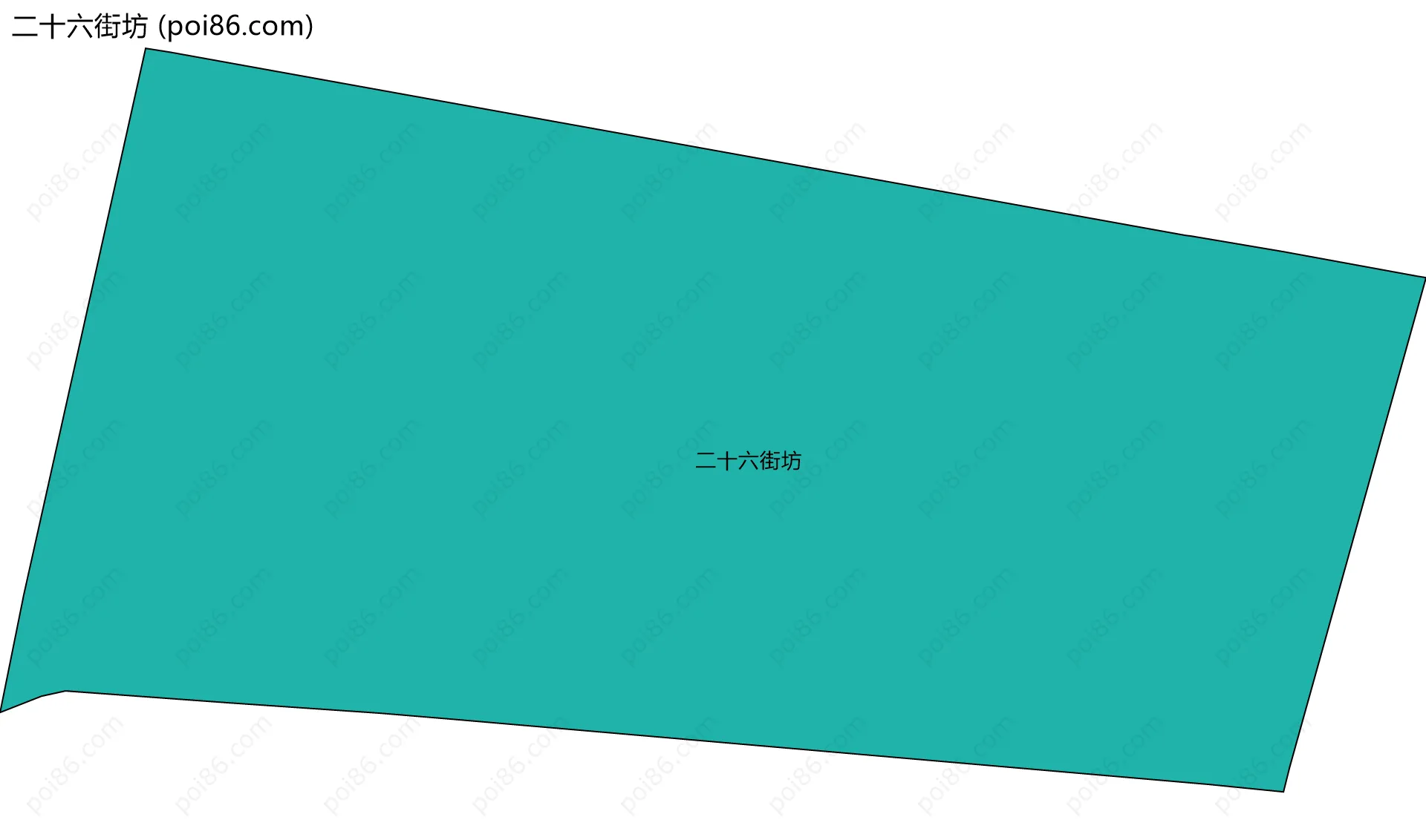 二十六街坊边界地图