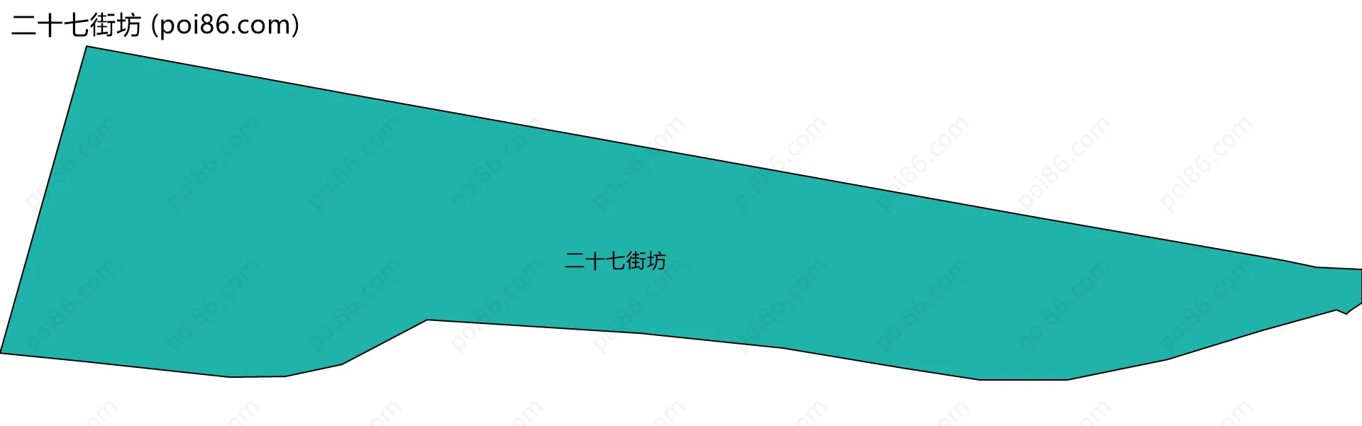 二十七街坊边界地图