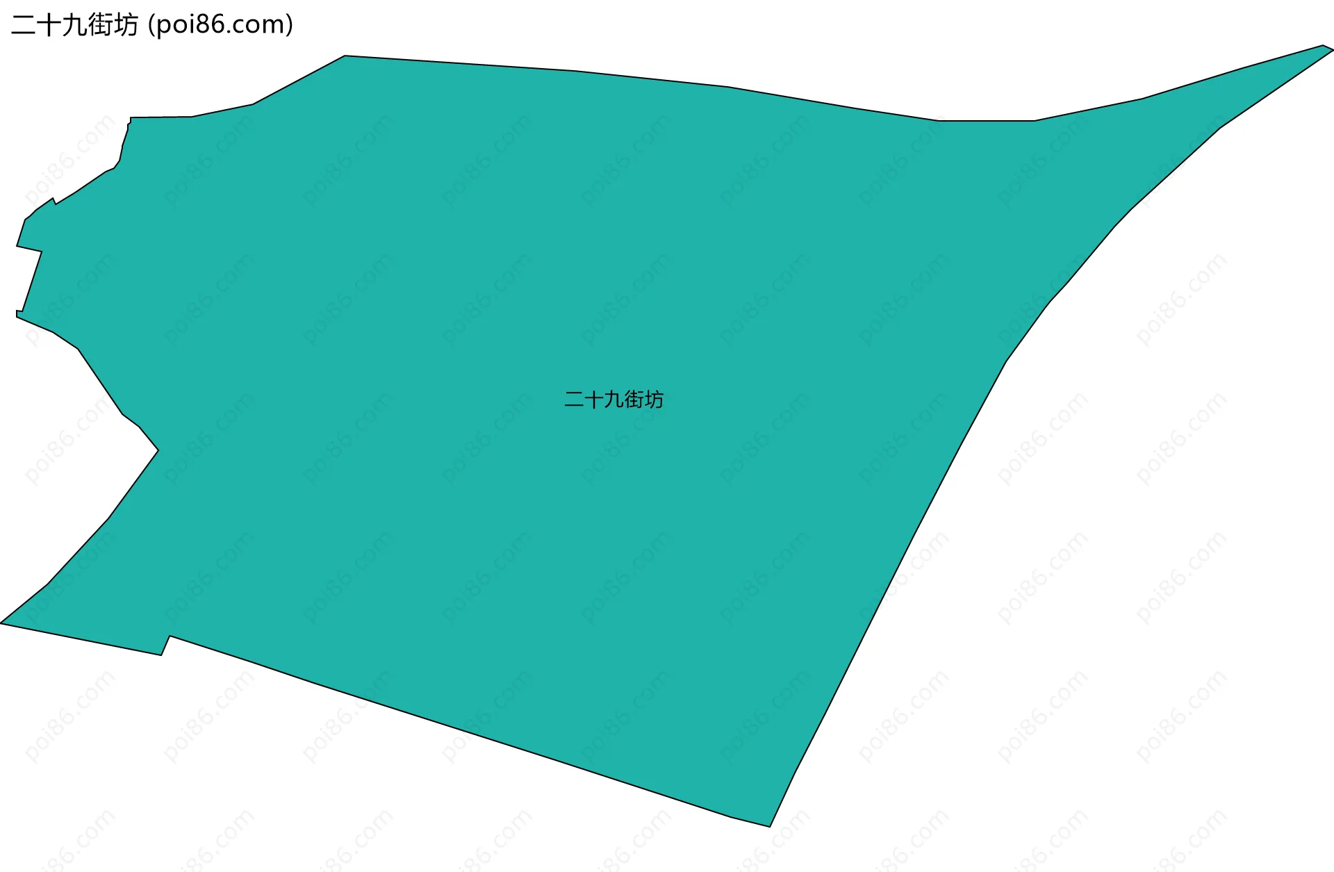 二十九街坊边界地图