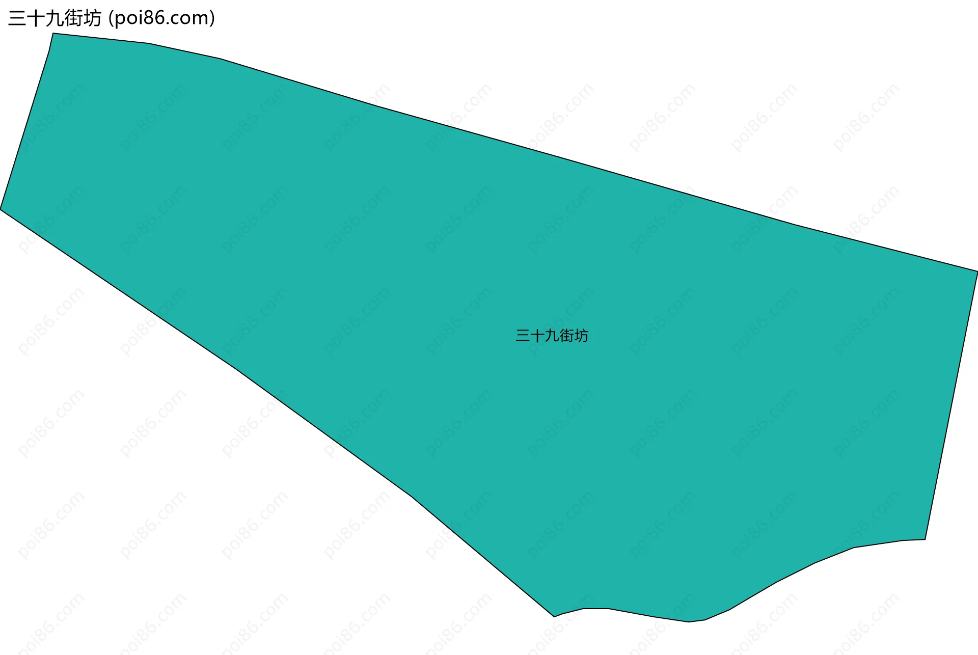 三十九街坊边界地图