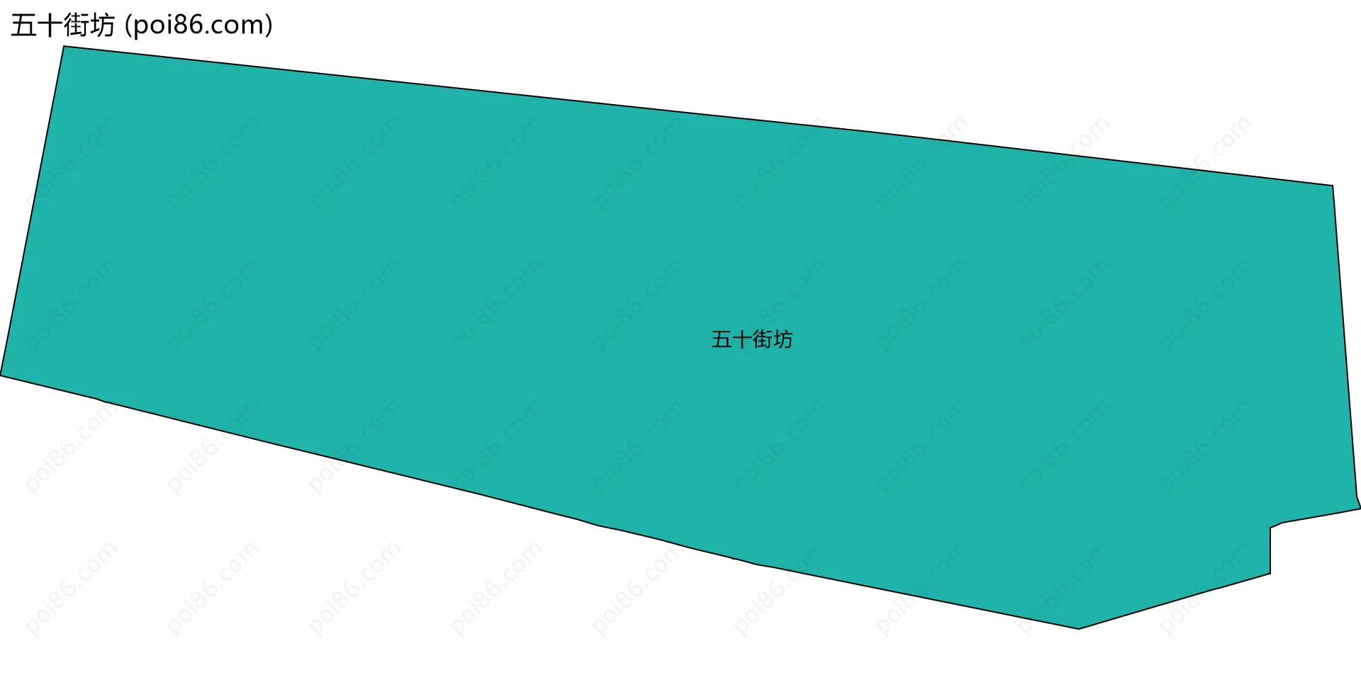 五十街坊边界地图