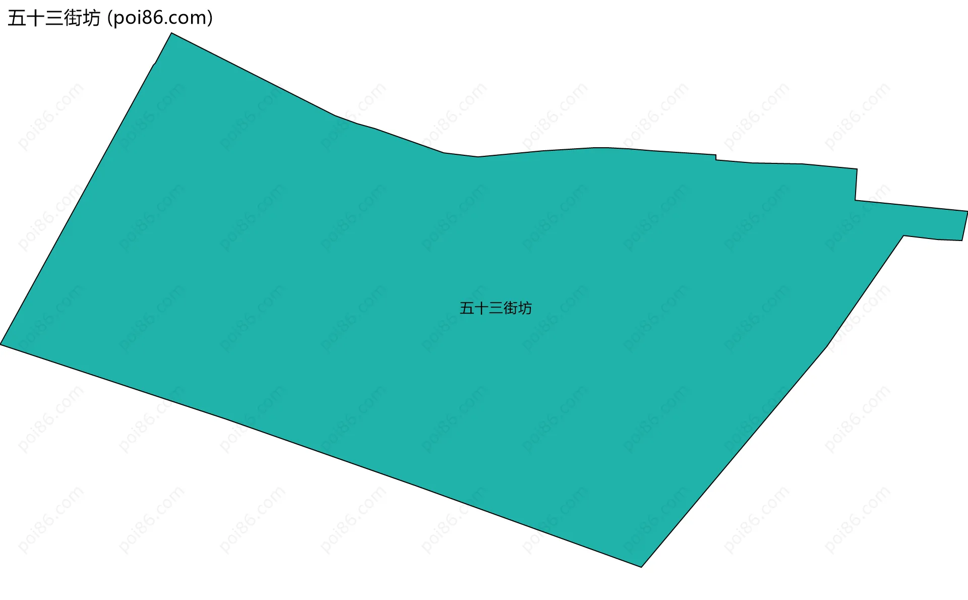 五十三街坊边界地图