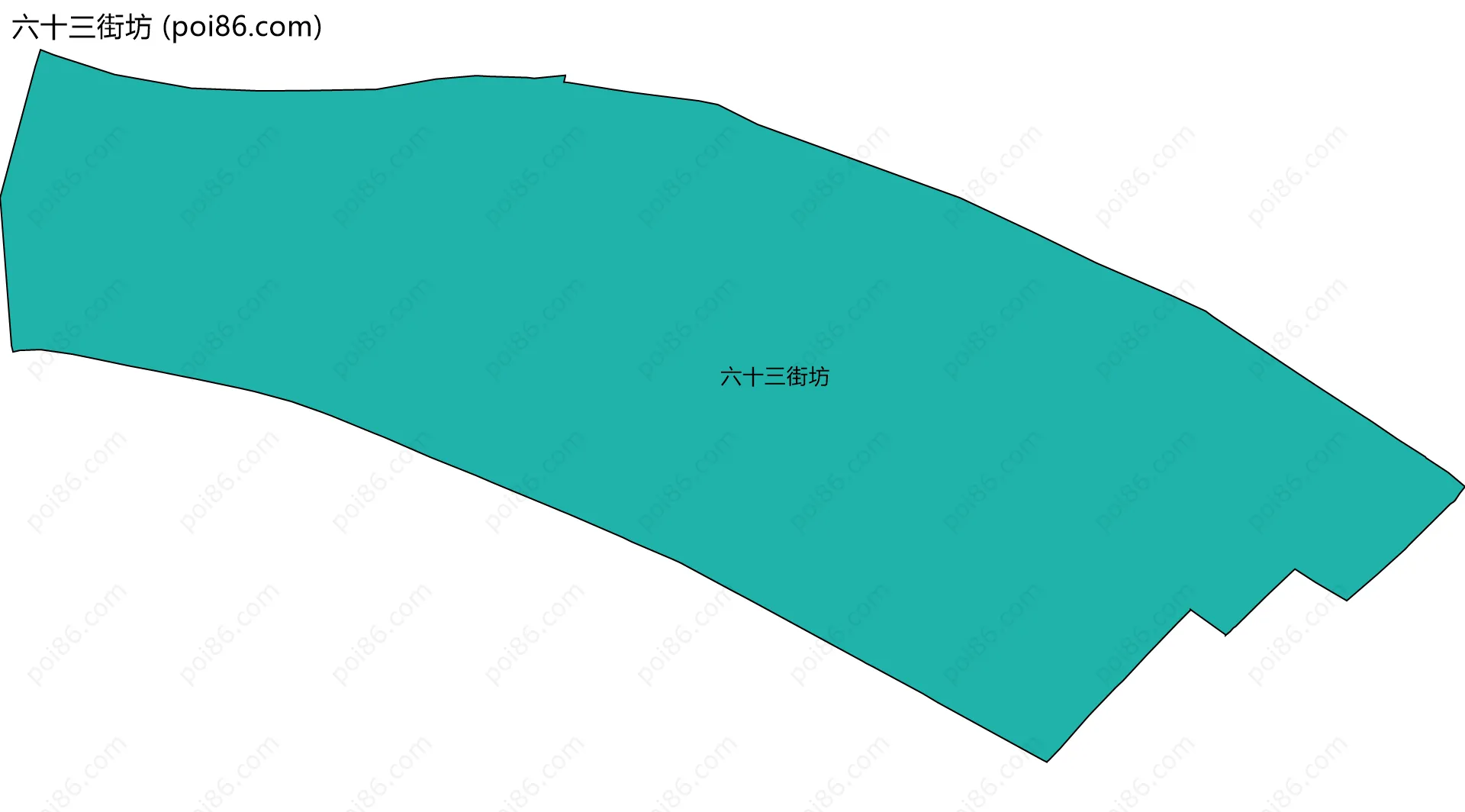 六十三街坊边界地图