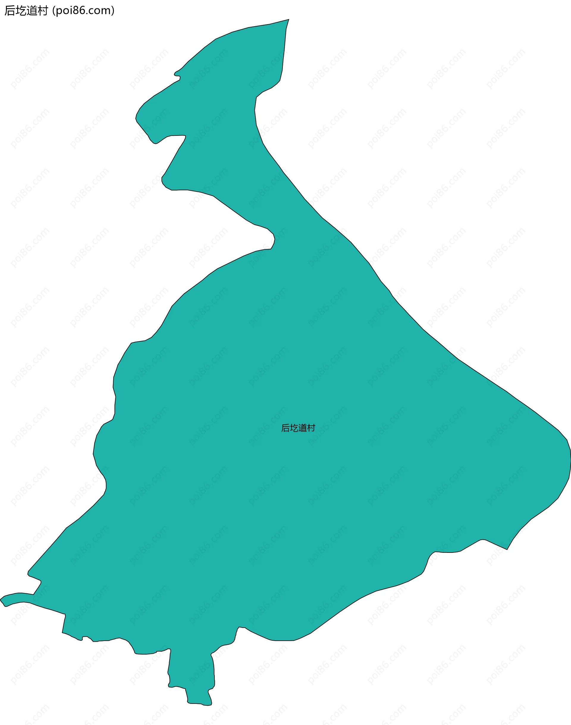 后圪道村边界地图