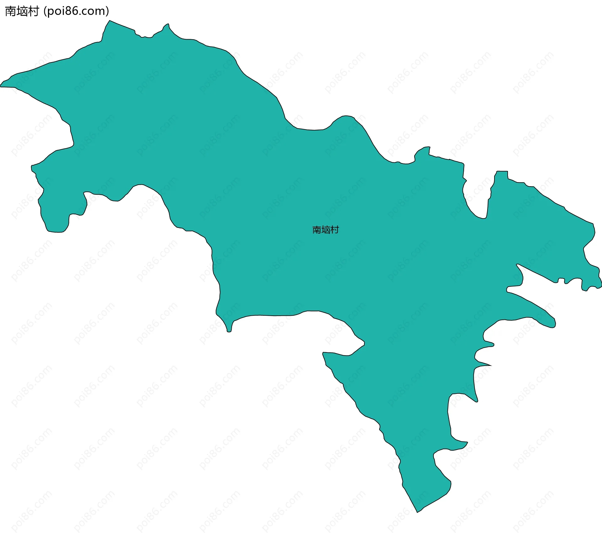 南垴村边界地图