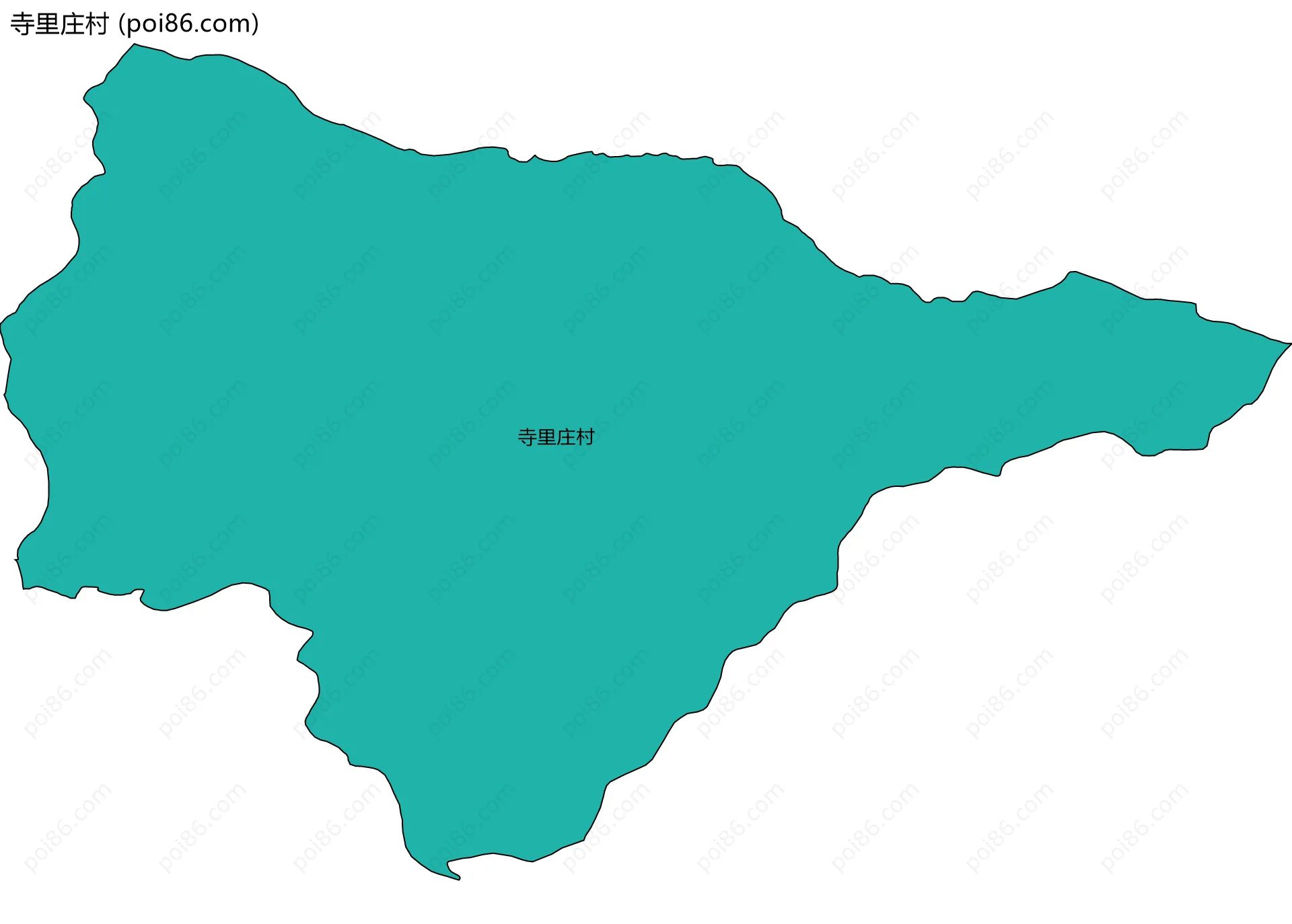 寺里庄村边界地图