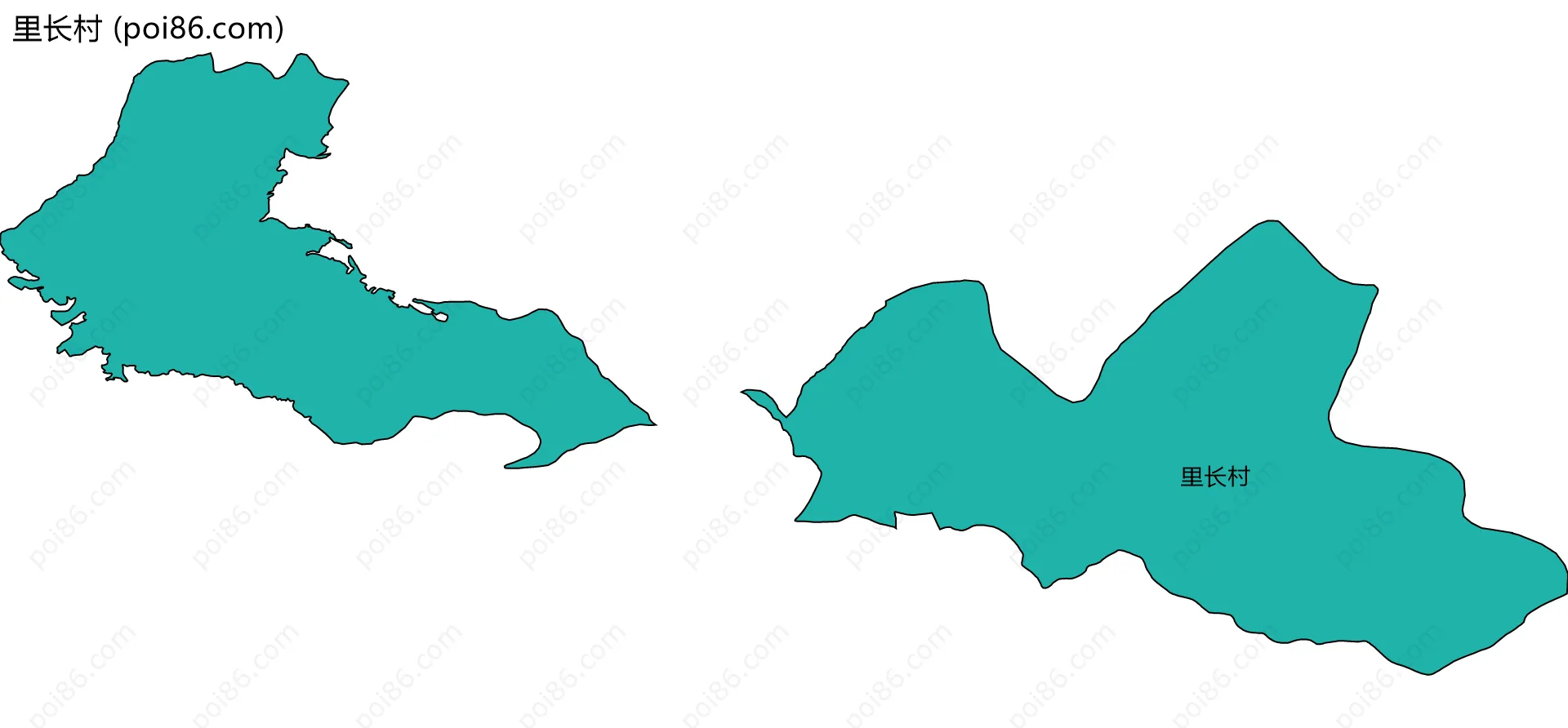 里长村边界地图