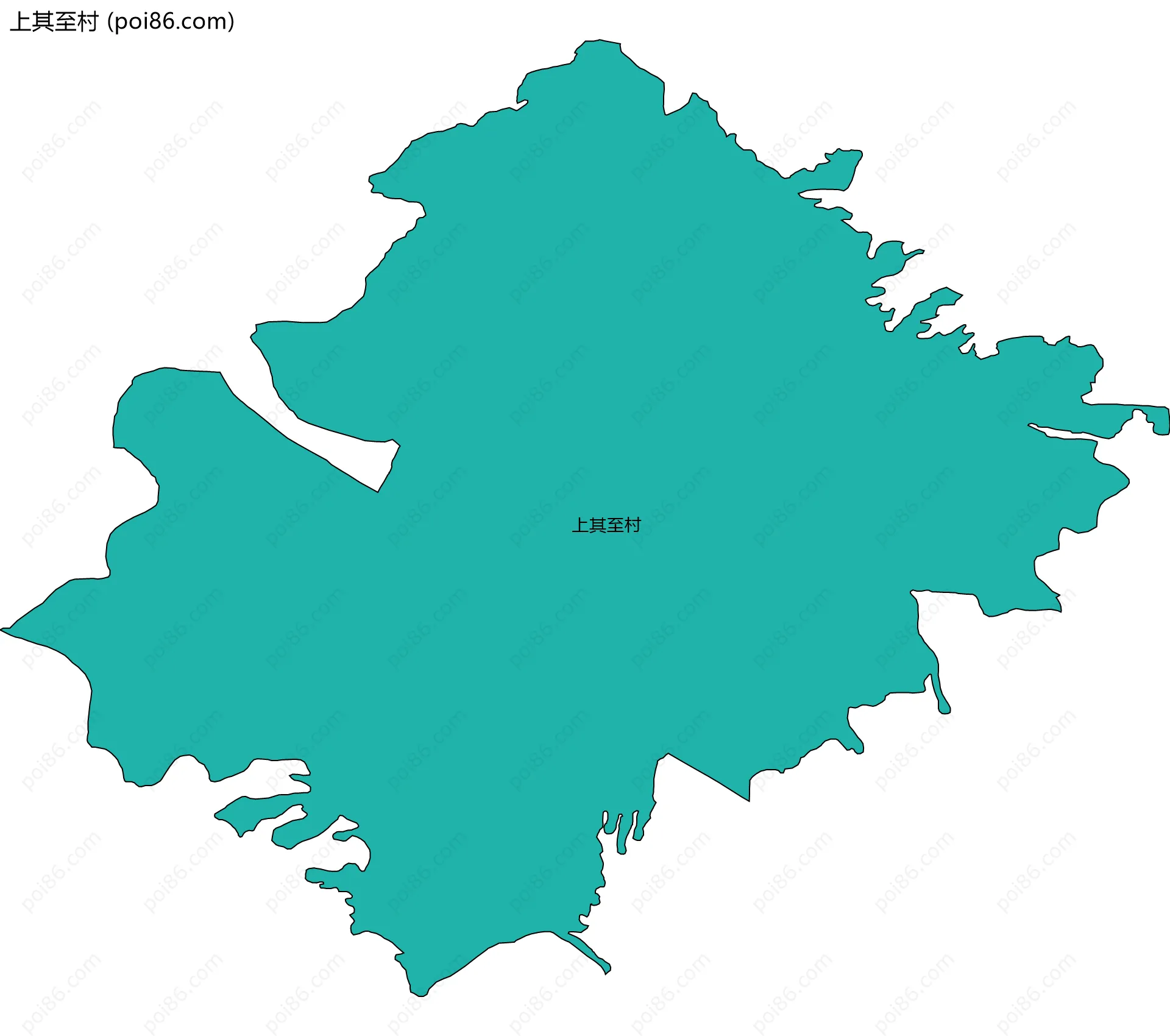 上其至村边界地图