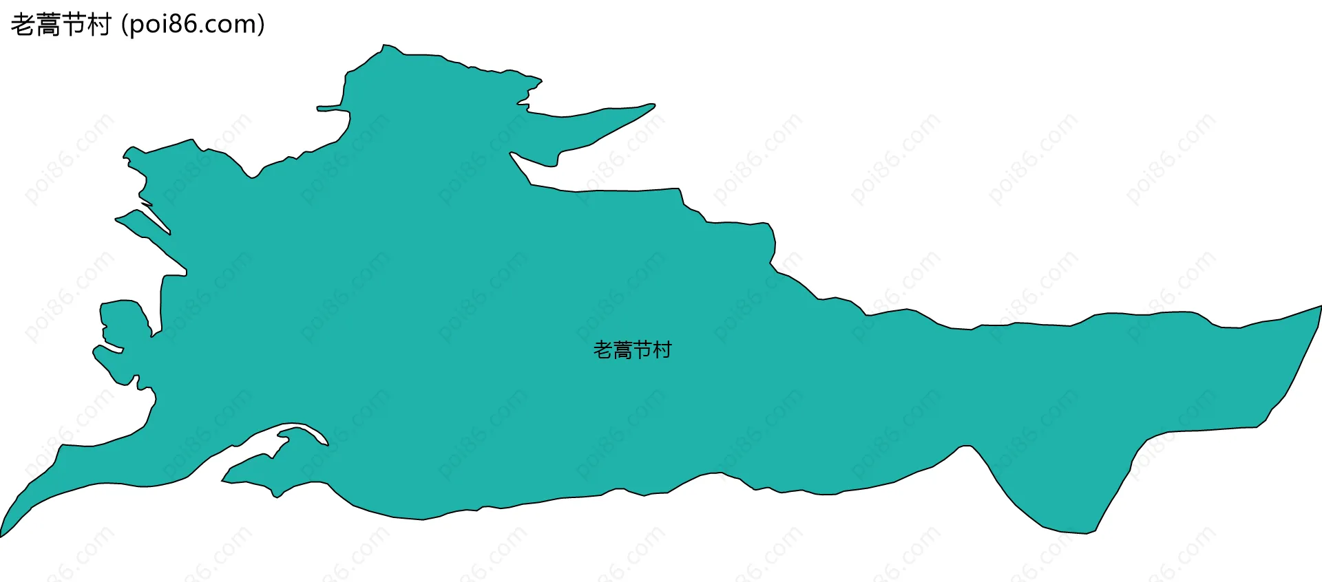 老蒿节村边界地图