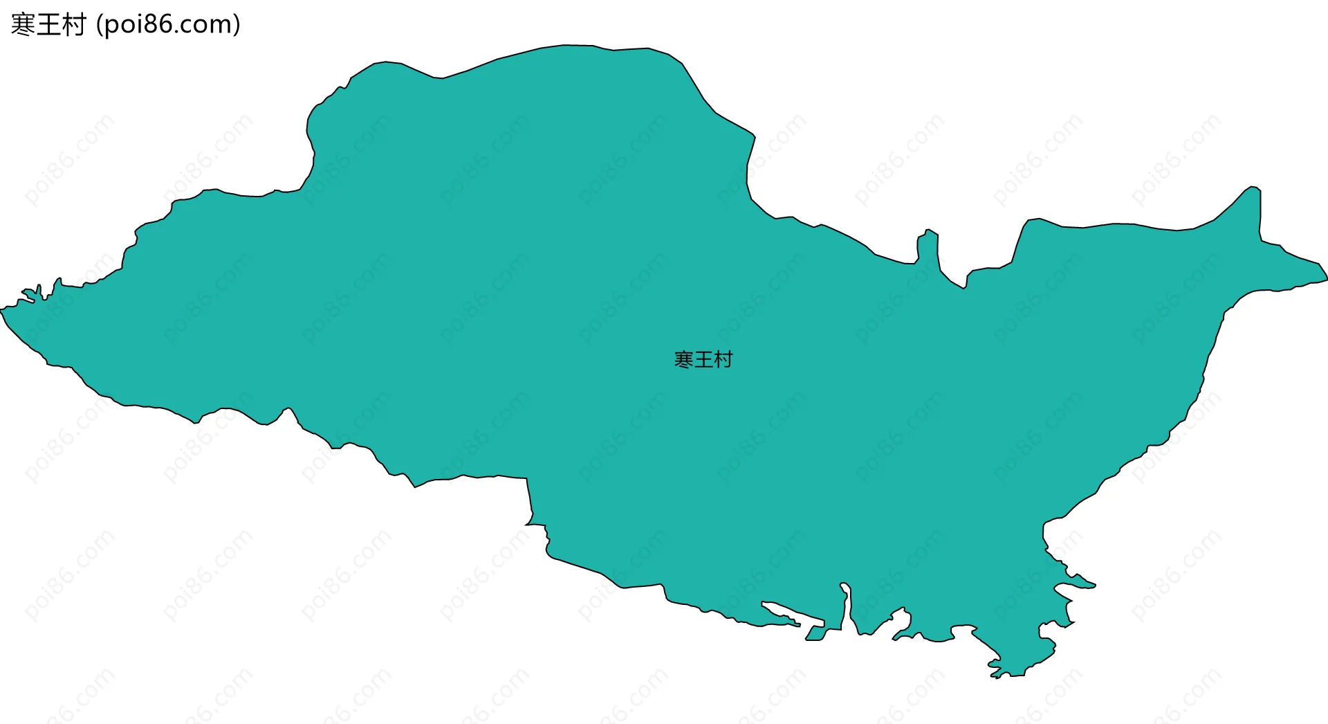 寒王村边界地图