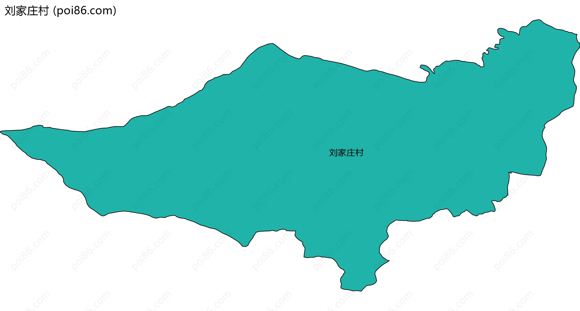 刘家庄村边界地图