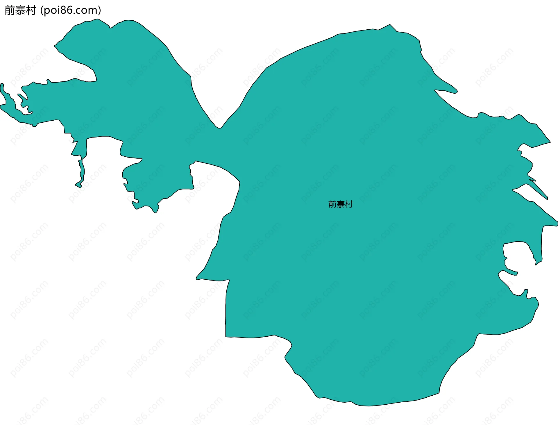前寨村边界地图