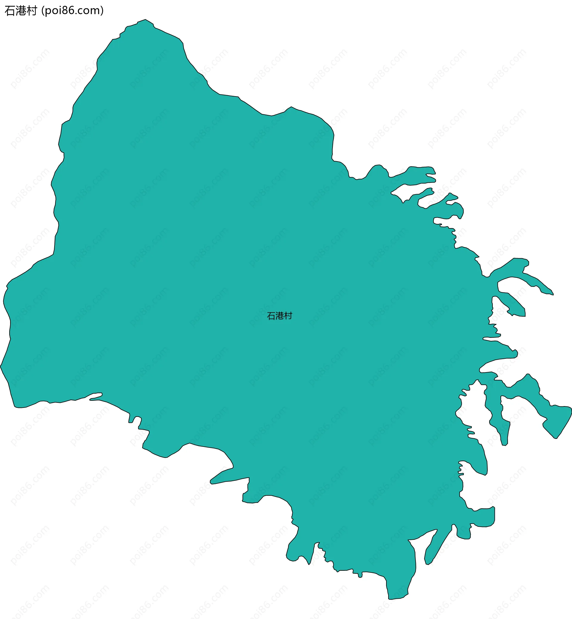 石港村边界地图