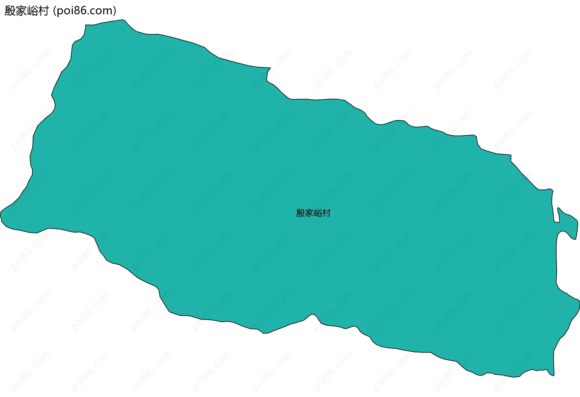 殷家峪村边界地图