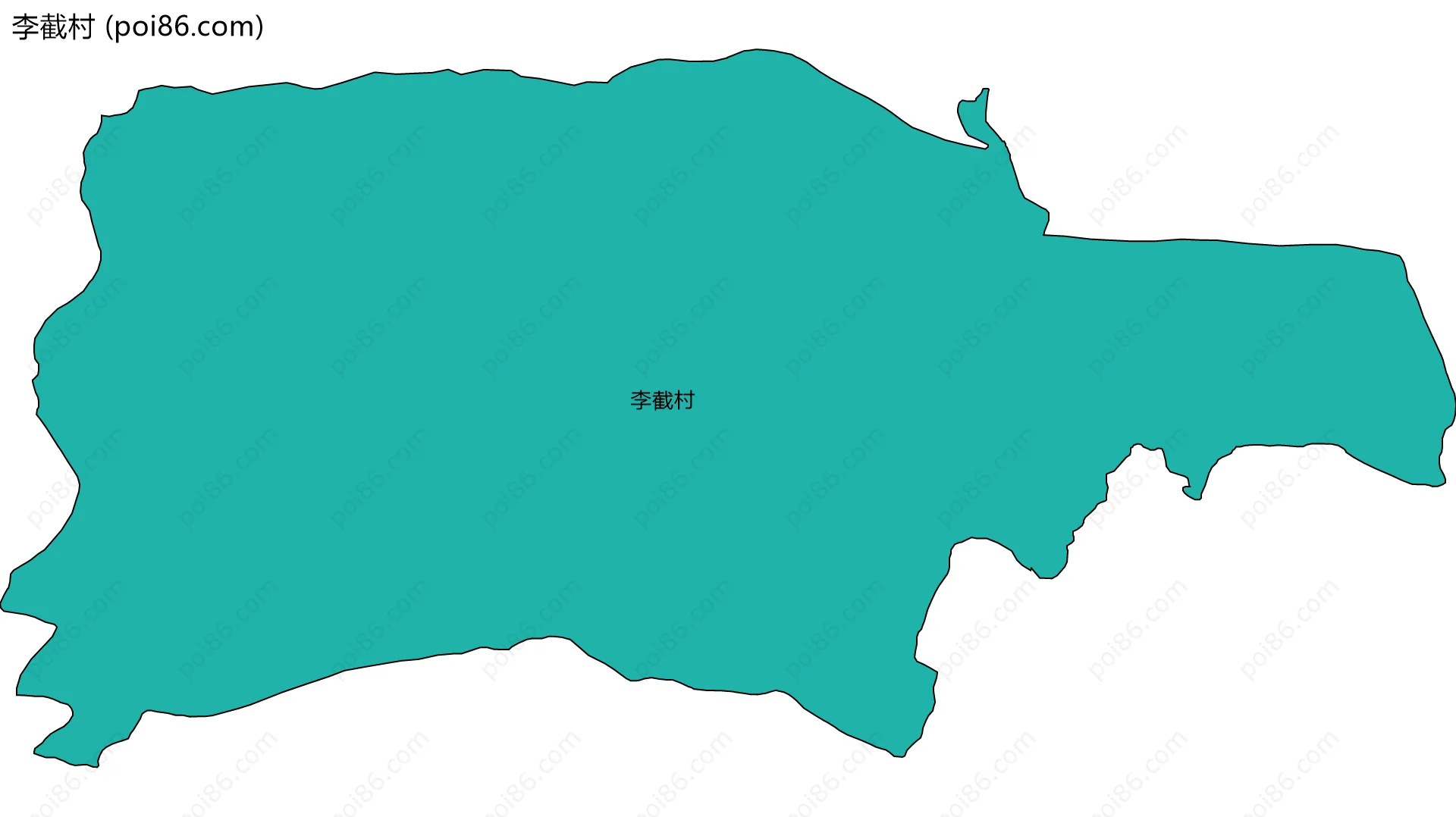 李截村边界地图
