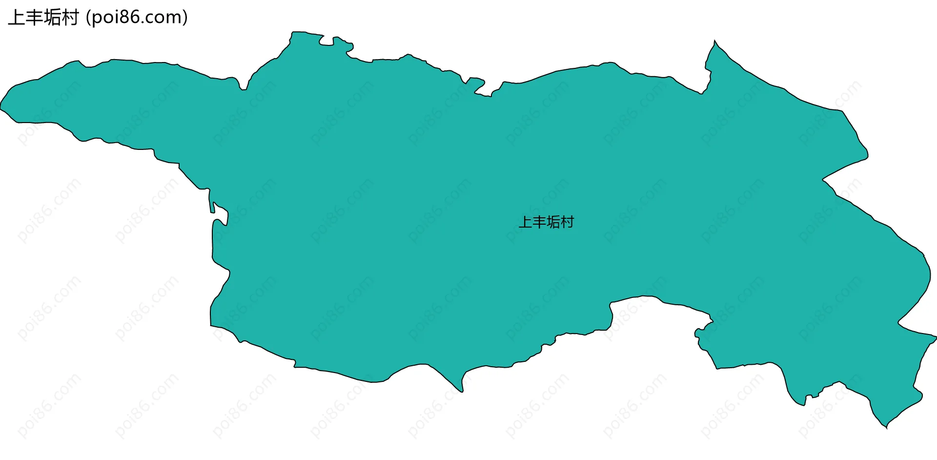 上丰垢村边界地图