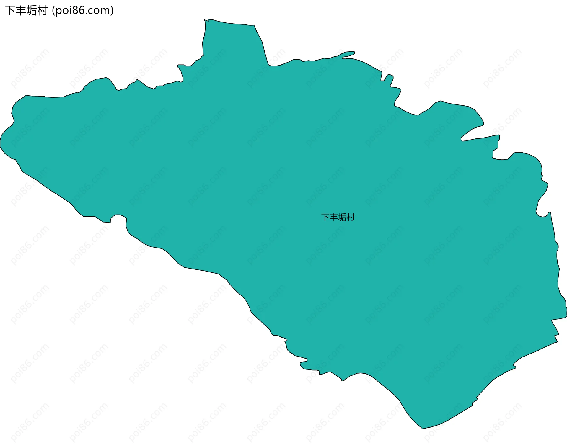 下丰垢村边界地图
