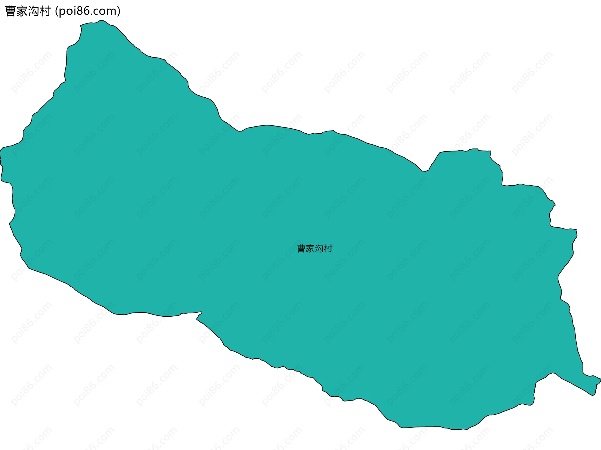 曹家沟村边界地图