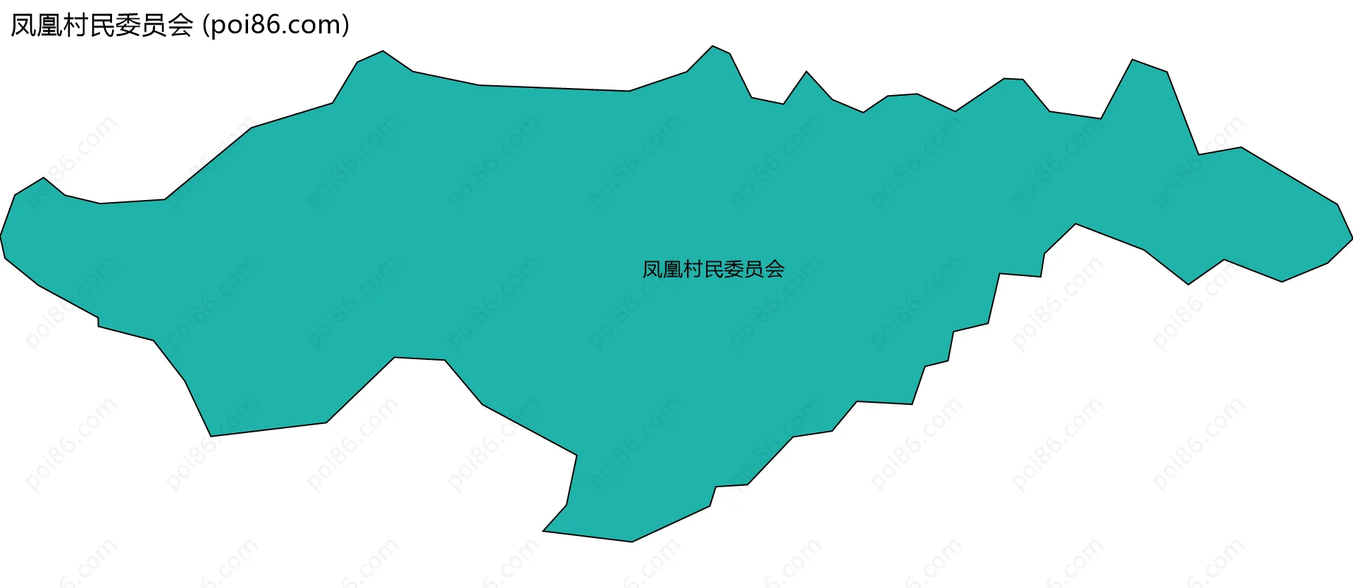 凤凰村民委员会边界地图