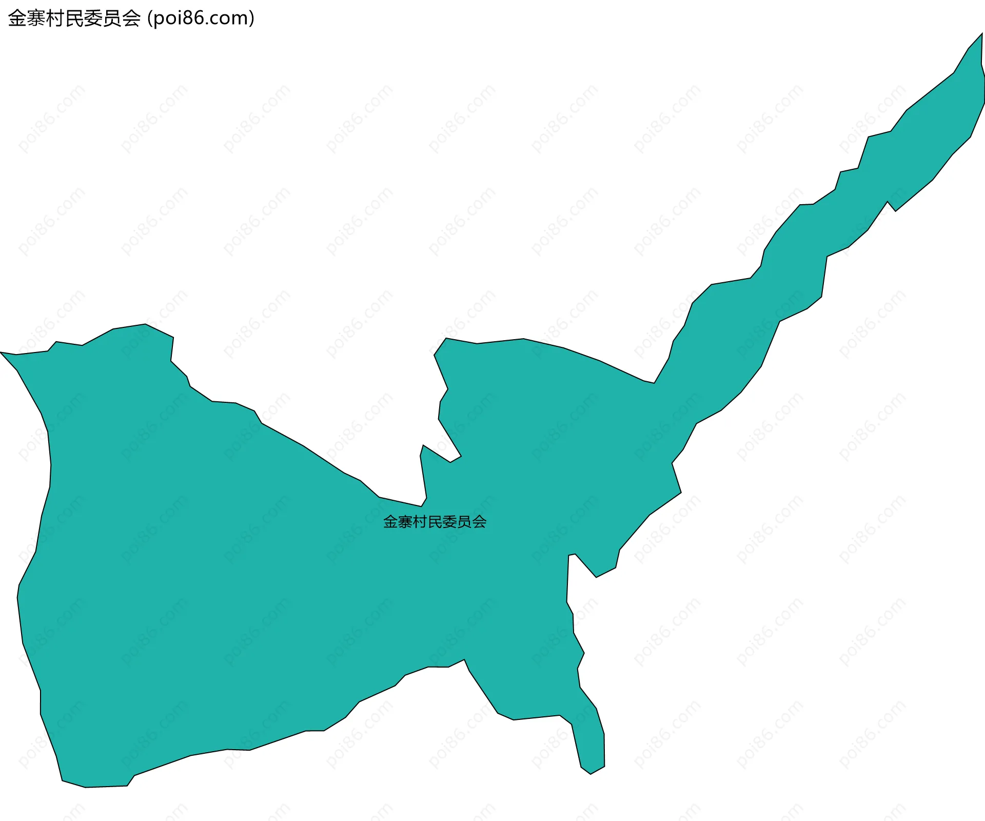 金寨村民委员会边界地图