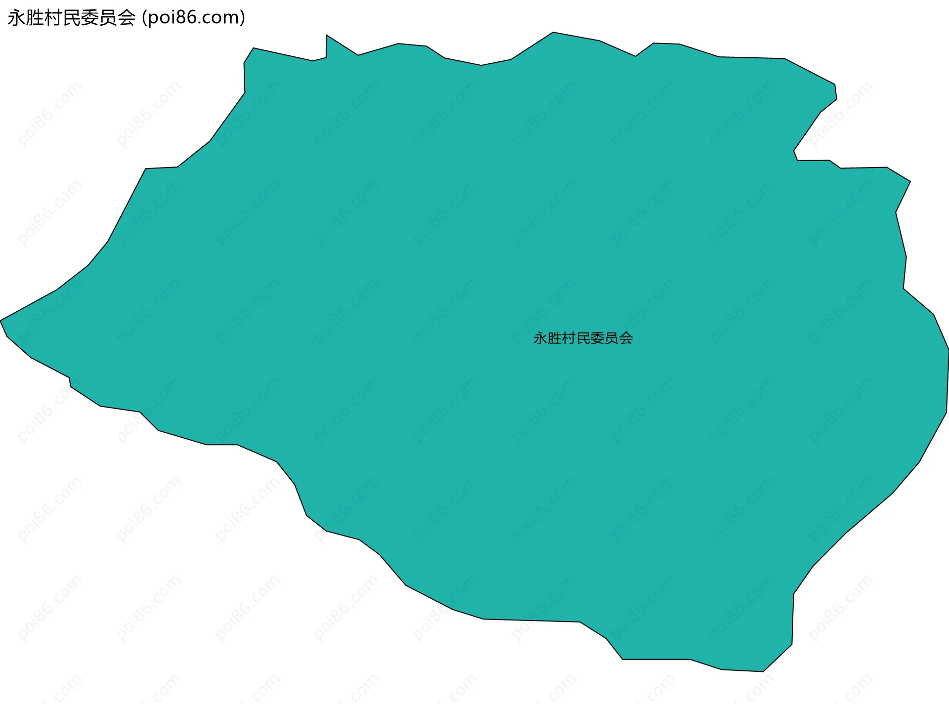 永胜村民委员会边界地图