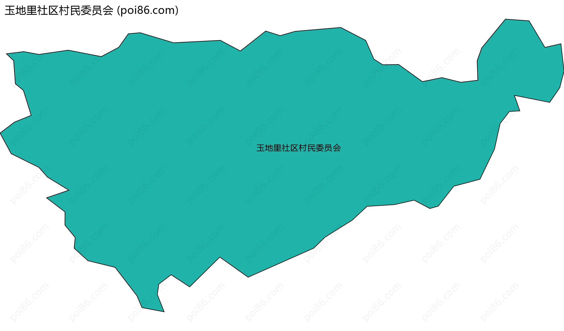玉地里社区村民委员会边界地图