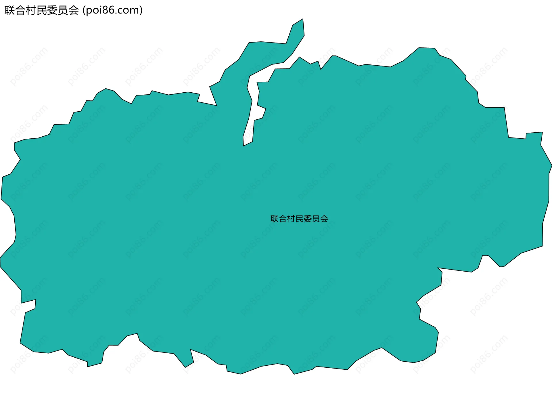 联合村民委员会边界地图