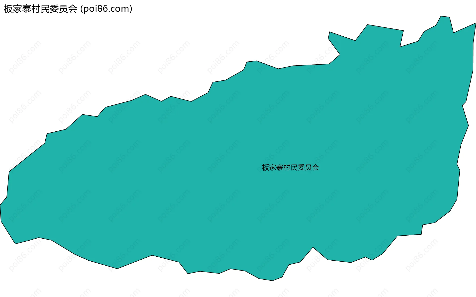 板家寨村民委员会边界地图
