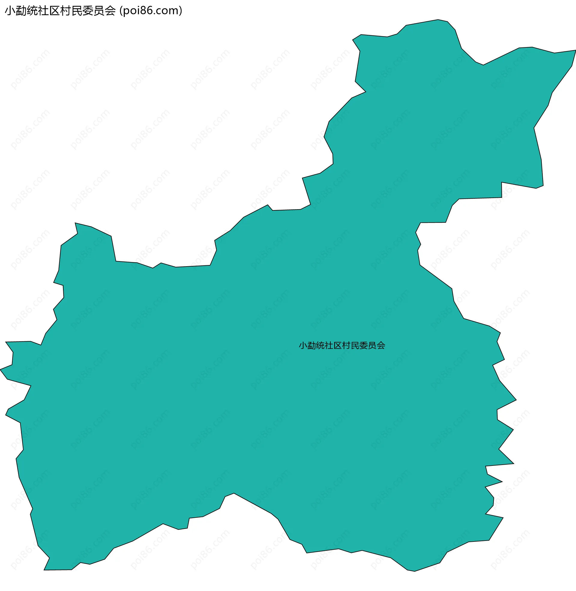 小勐统社区村民委员会边界地图