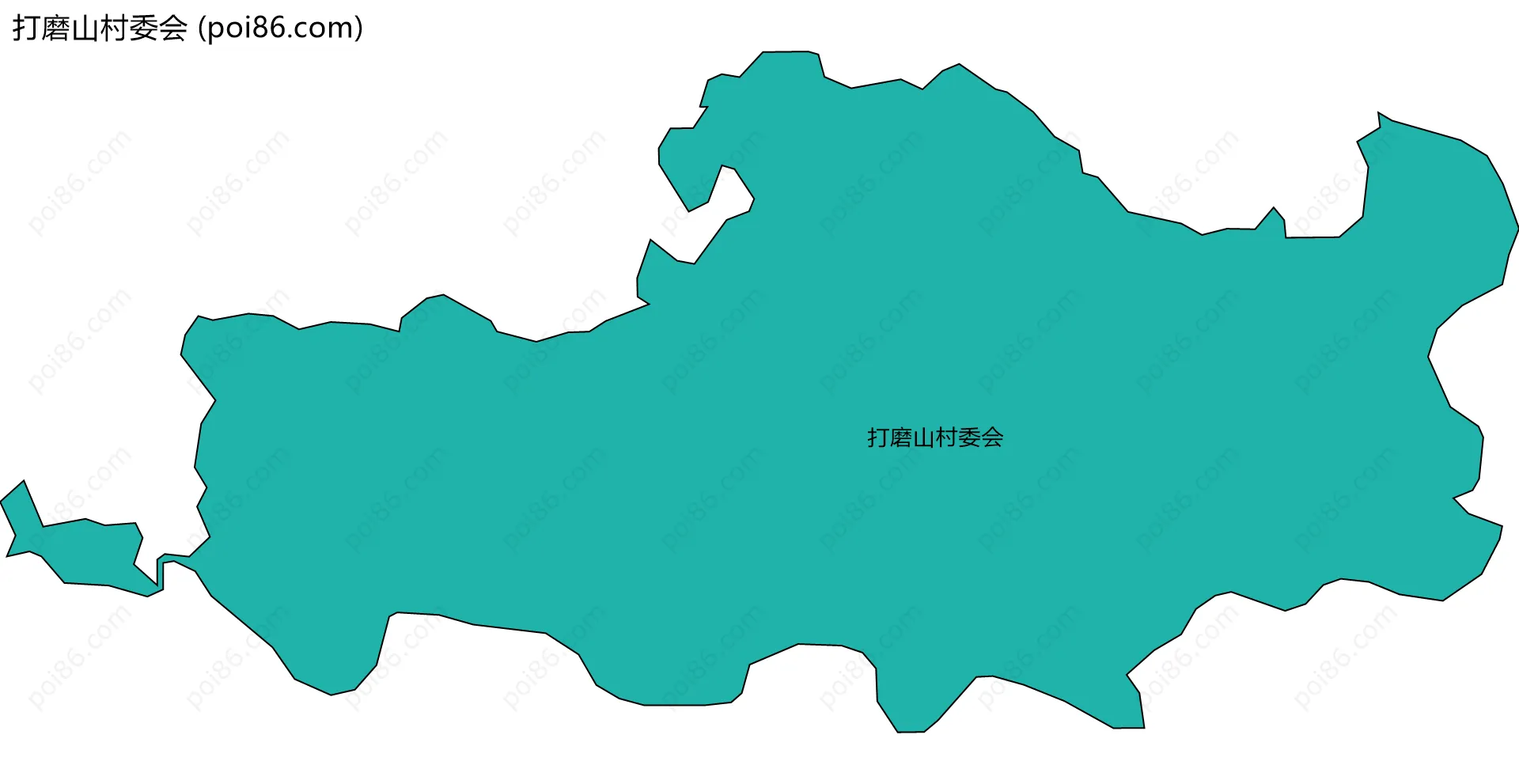 打磨山村委会边界地图