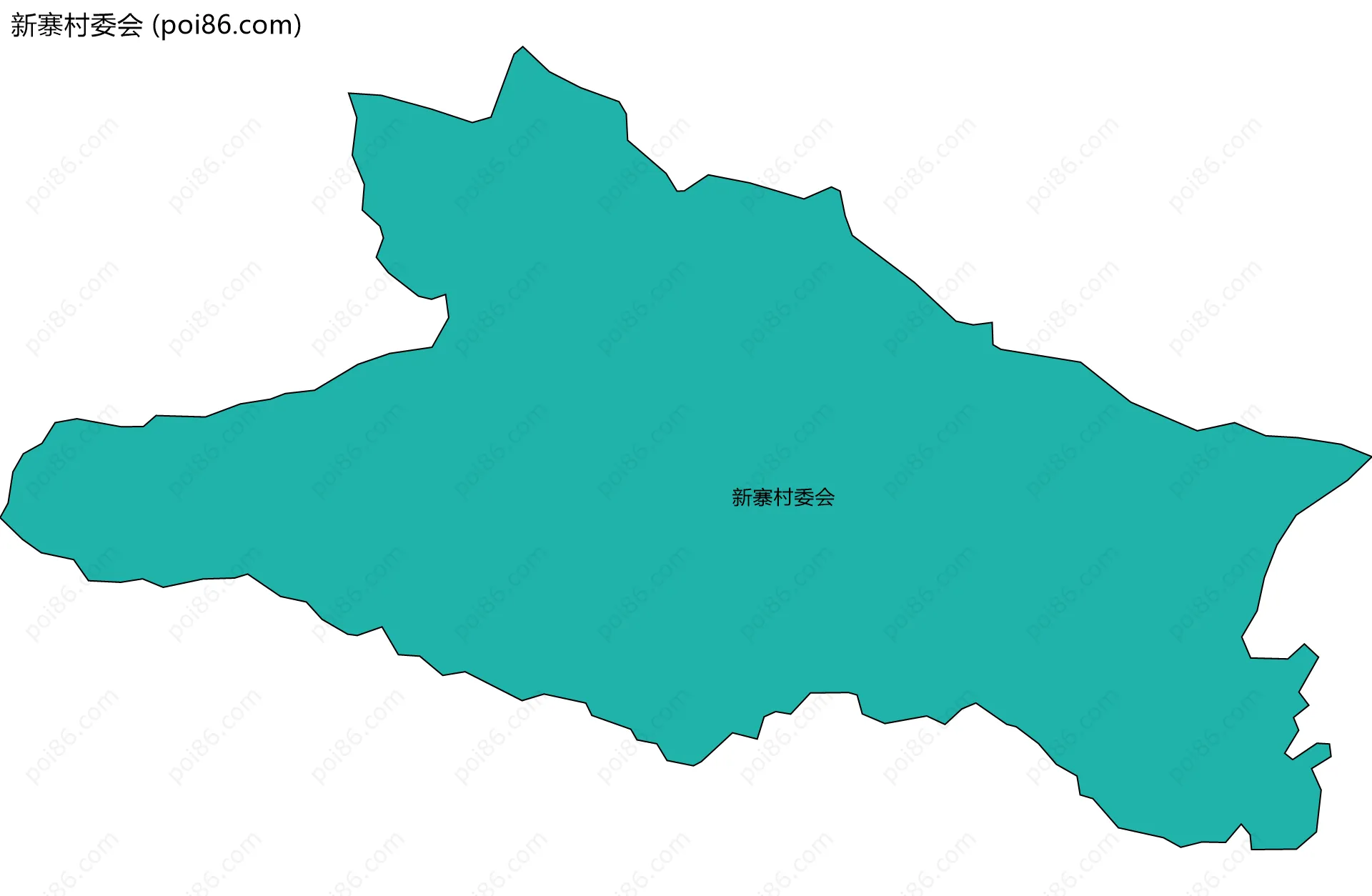 新寨村委会边界地图